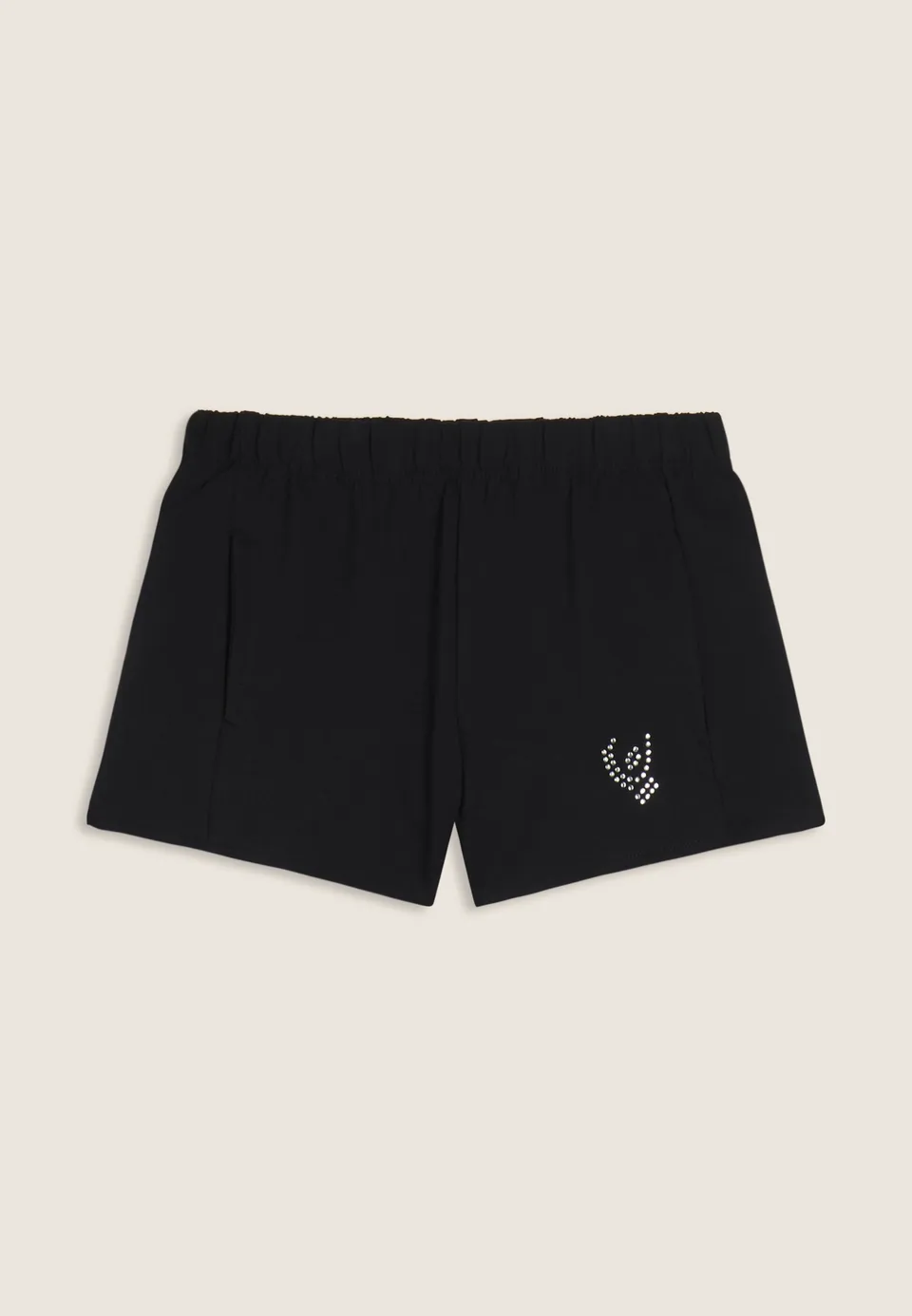 freddy-shorts-bambina-ragazza-french-terry-logo-strass image 1
