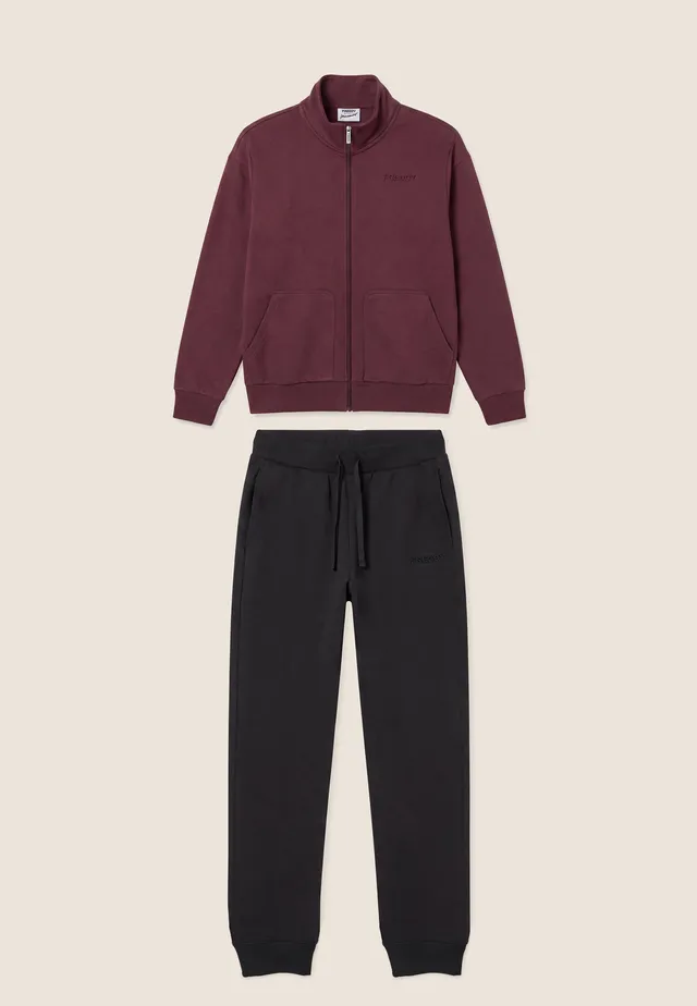 freddy-tuta-sportiva-uomo-con-zip-collo-alto-in-felpa-garzata image 1