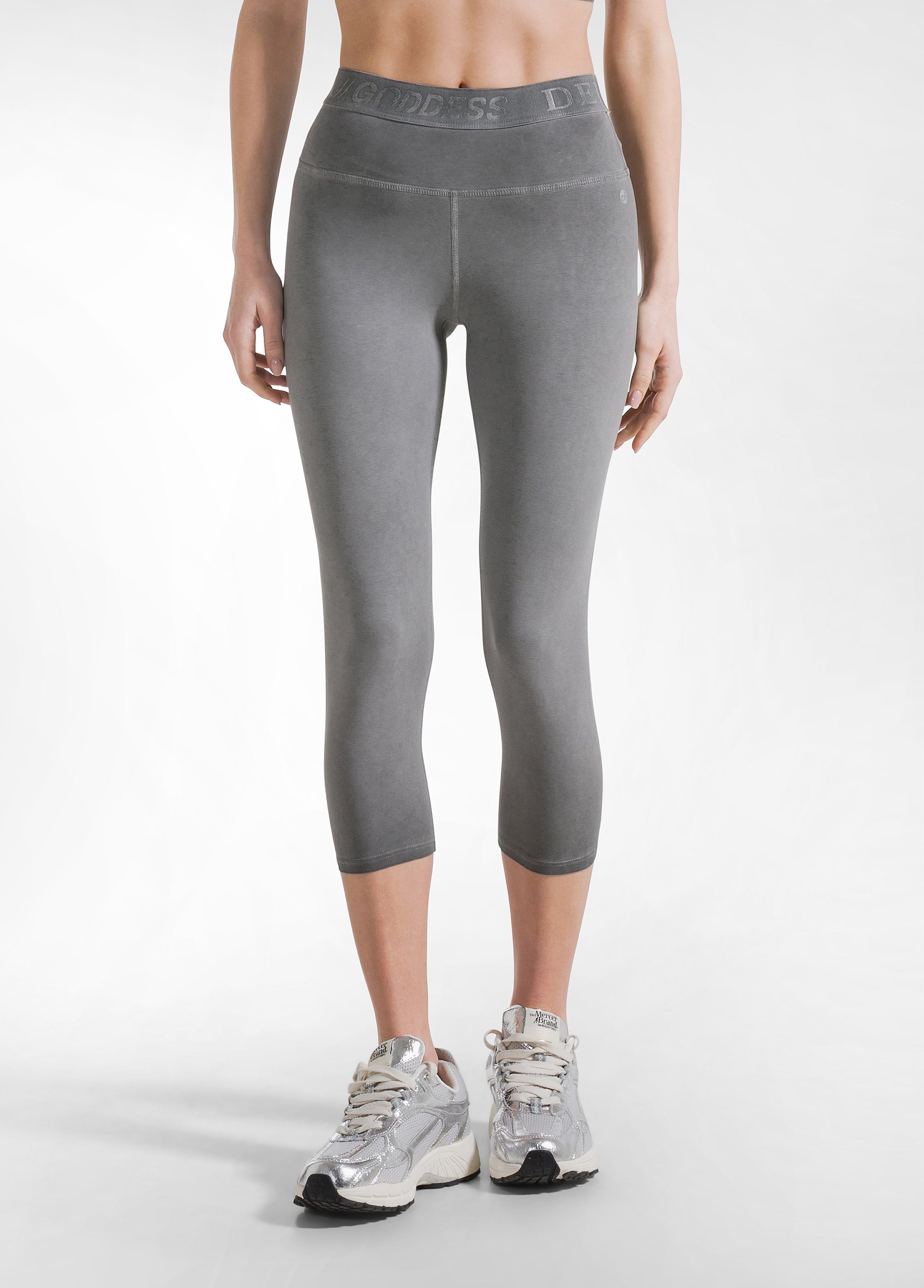 deha-leggings-7-8-effetto-sfumato-jersey-stretch-nero-d42025 image 2