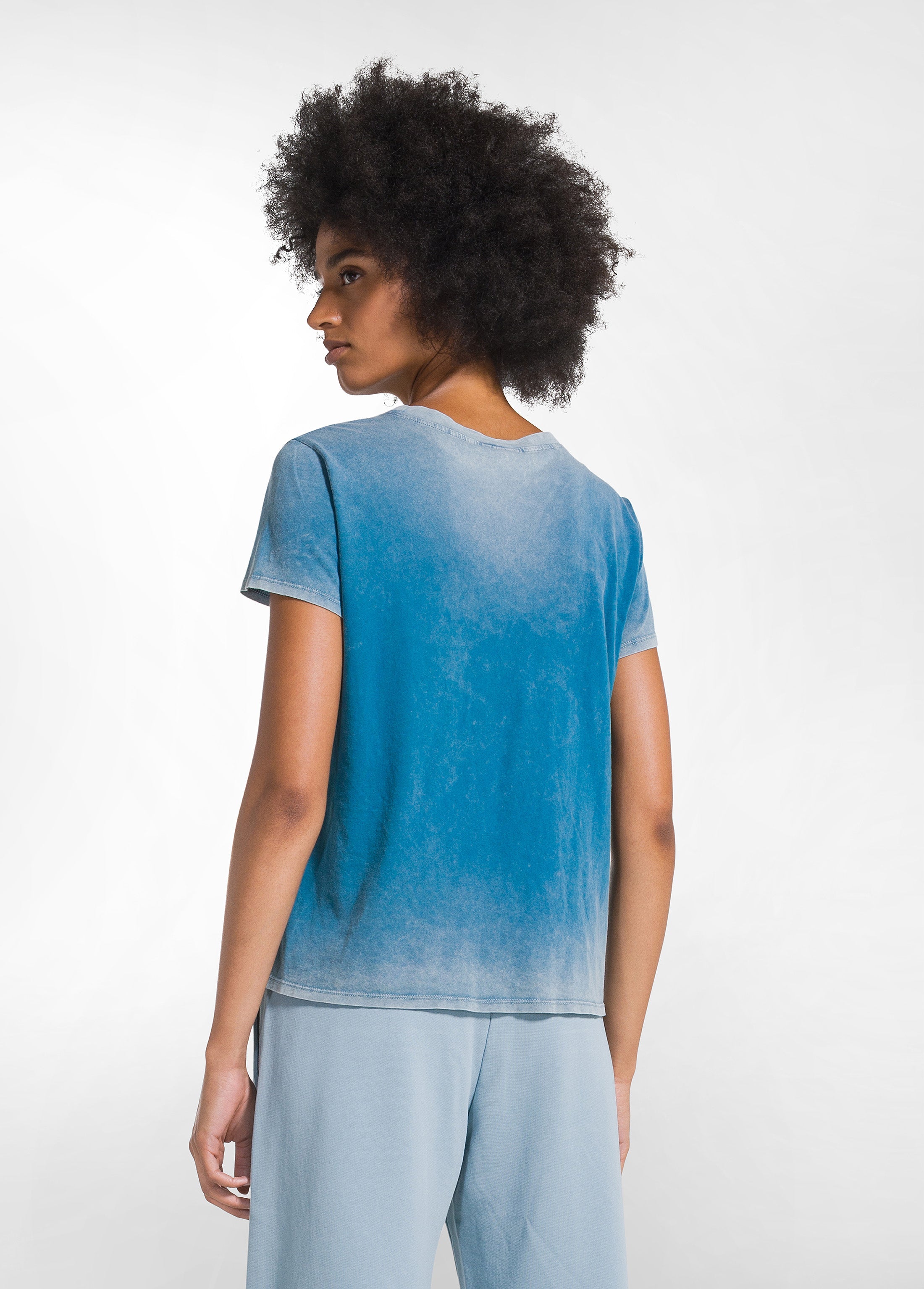 deha-d52100-t-shirt-donna-effetto-marmorizzato-jersey-cotone-organico image 2