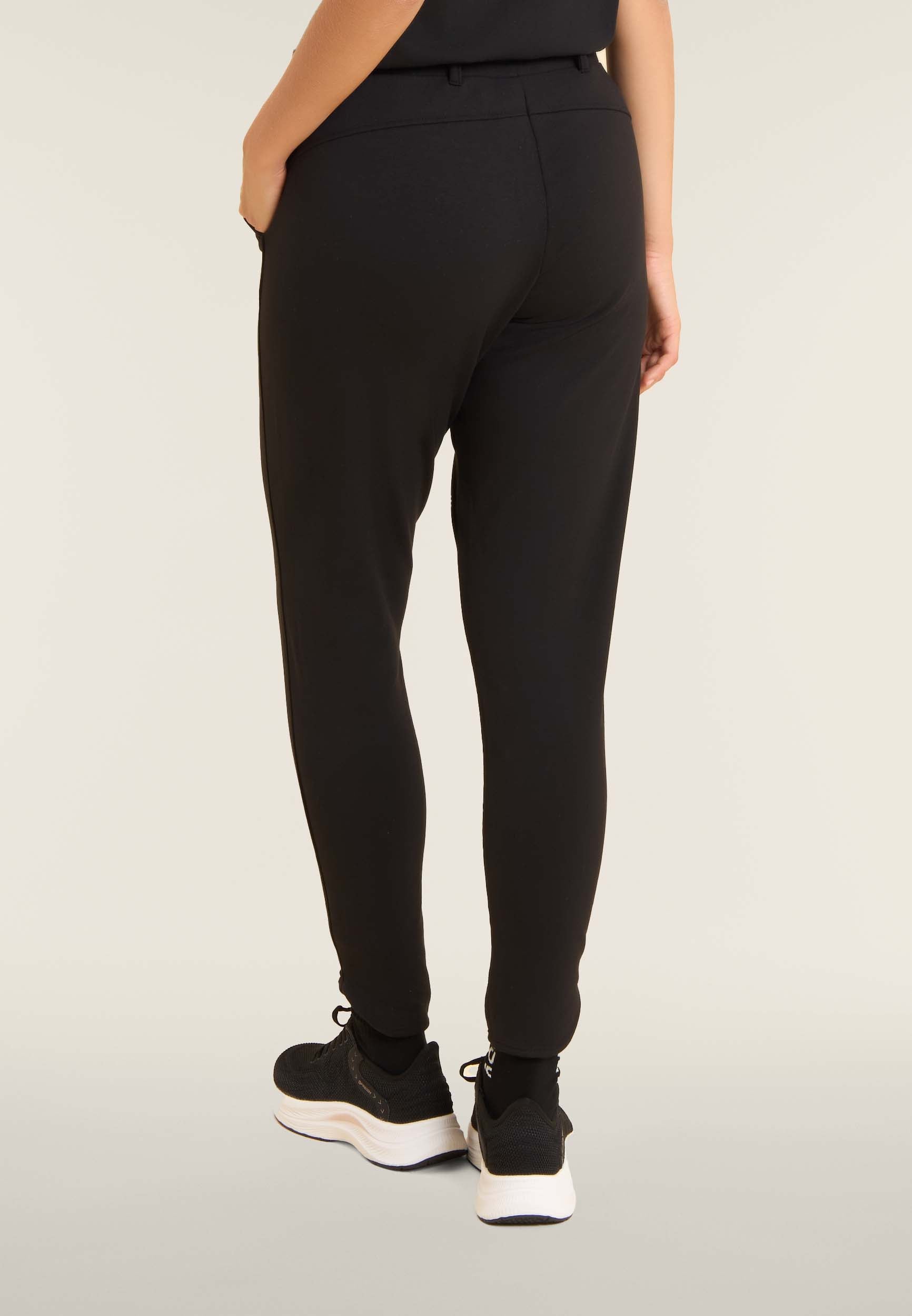 freddy-pantaloni-donna-slim-fit-in-felpa-con-spacchi-laterali image 3