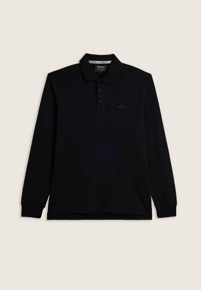 freddy-polo-uomo-manica-lunga-100-cotone-spacchi-laterali image 1