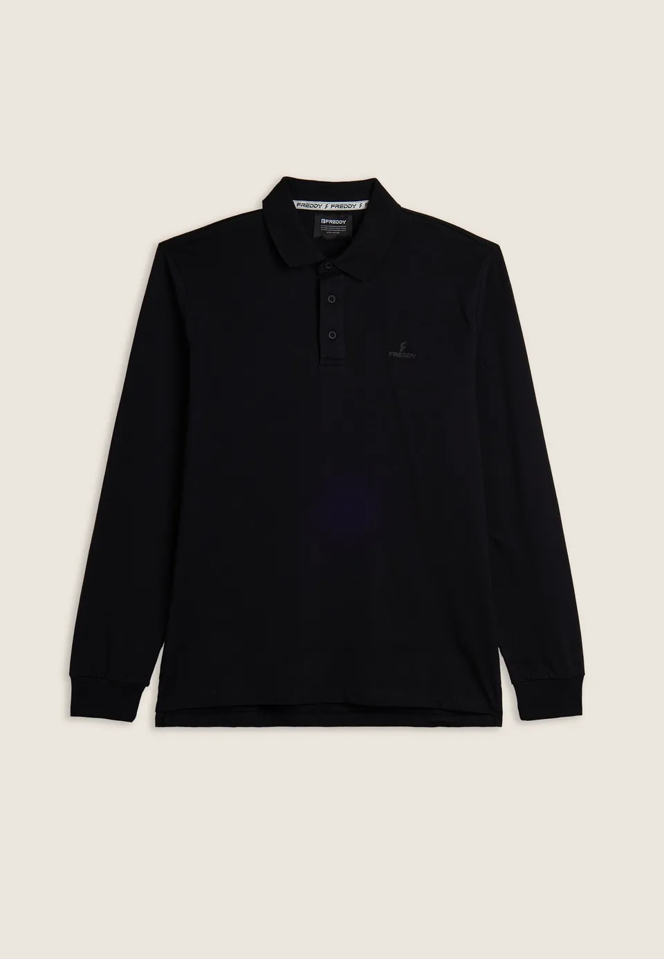 freddy-polo-uomo-manica-lunga-100-cotone-spacchi-laterali image 1