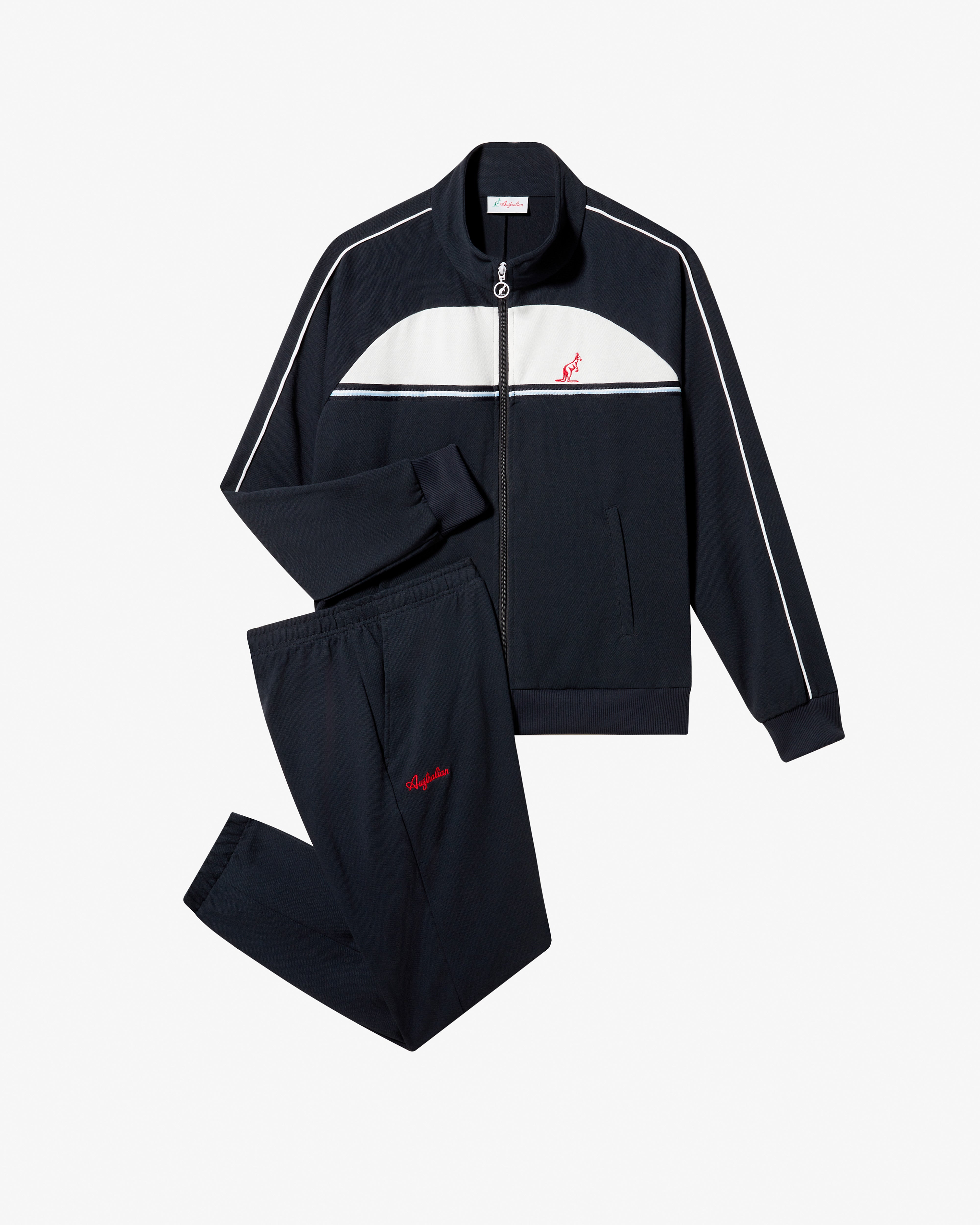 australian-wayne-tracksuit-swutu0111-tuta-piquet-blu-navy-made-in-italy image 8