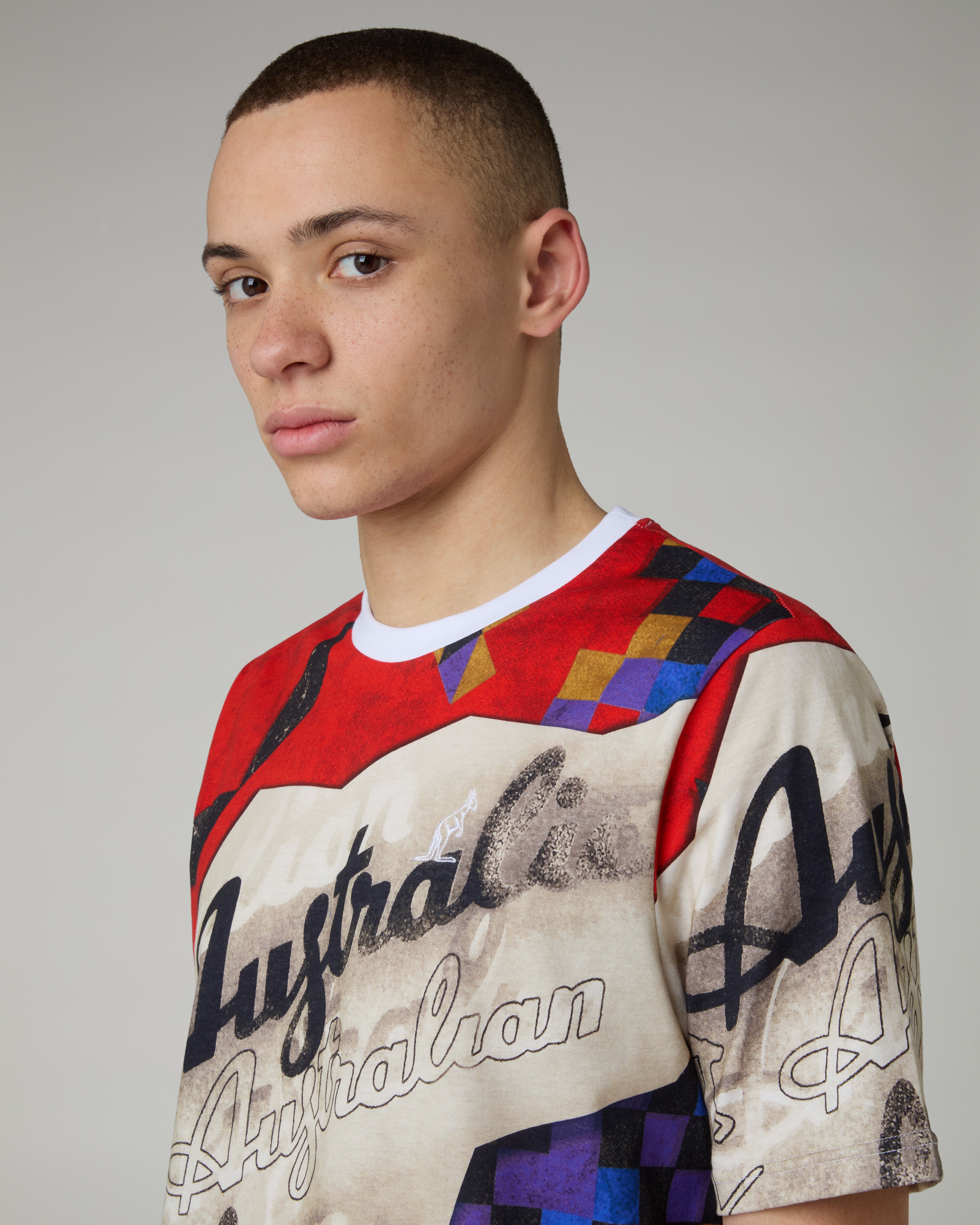 australian-new-ego-t-shirt-in-cotone-logo-ricamato image 4