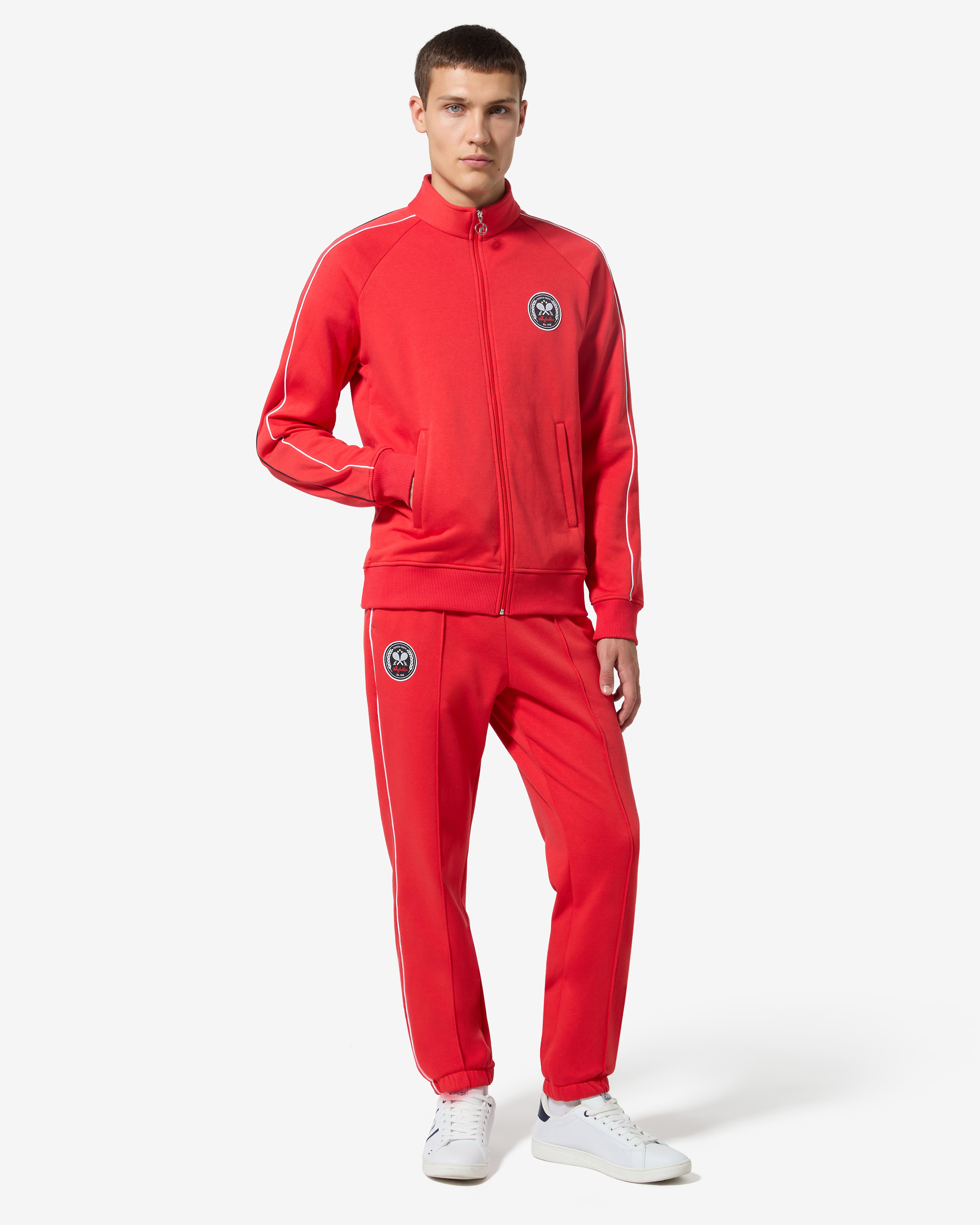 australian-tennis-crew-track-jacket-giacca-felpa-uomo-rossa image 2