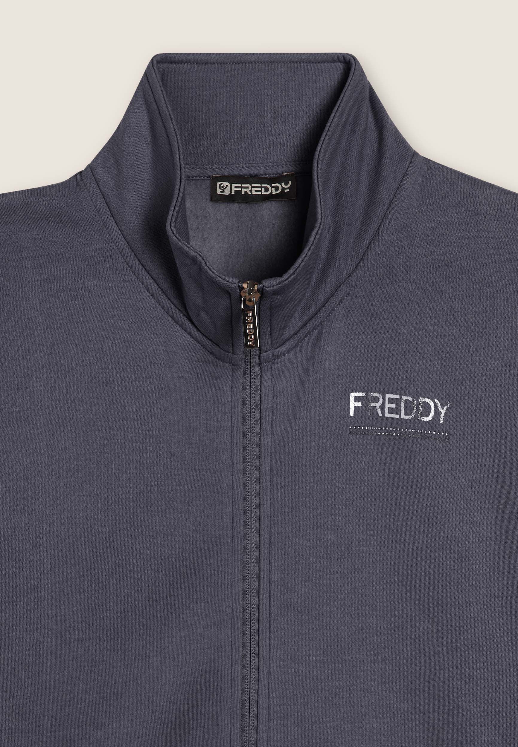 freddy-tuta-regular-fit-collo-alto-con-strass-felpa-full-zip-pantaloni image 3
