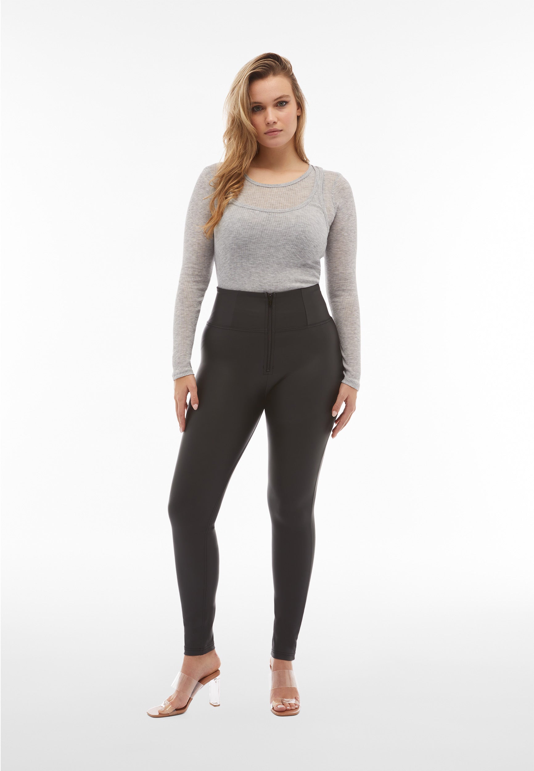 freddy-pantaloni-push-up-wr-up-similpelle-vita-super-alta-superskinny image 2
