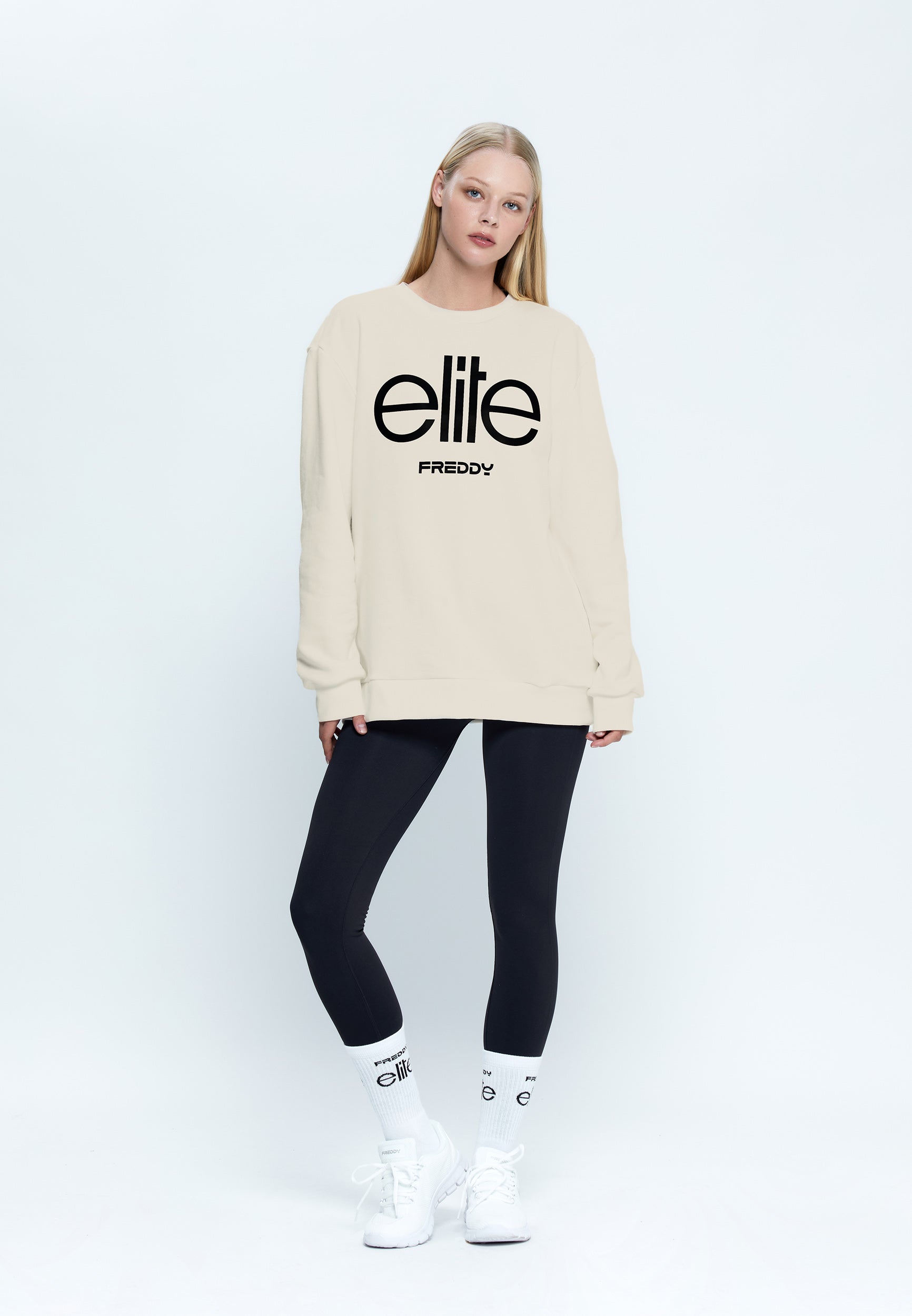 freddy-felpa-unisex-girocollo-off-white-in-cotone-con-ricamo-elite image 2