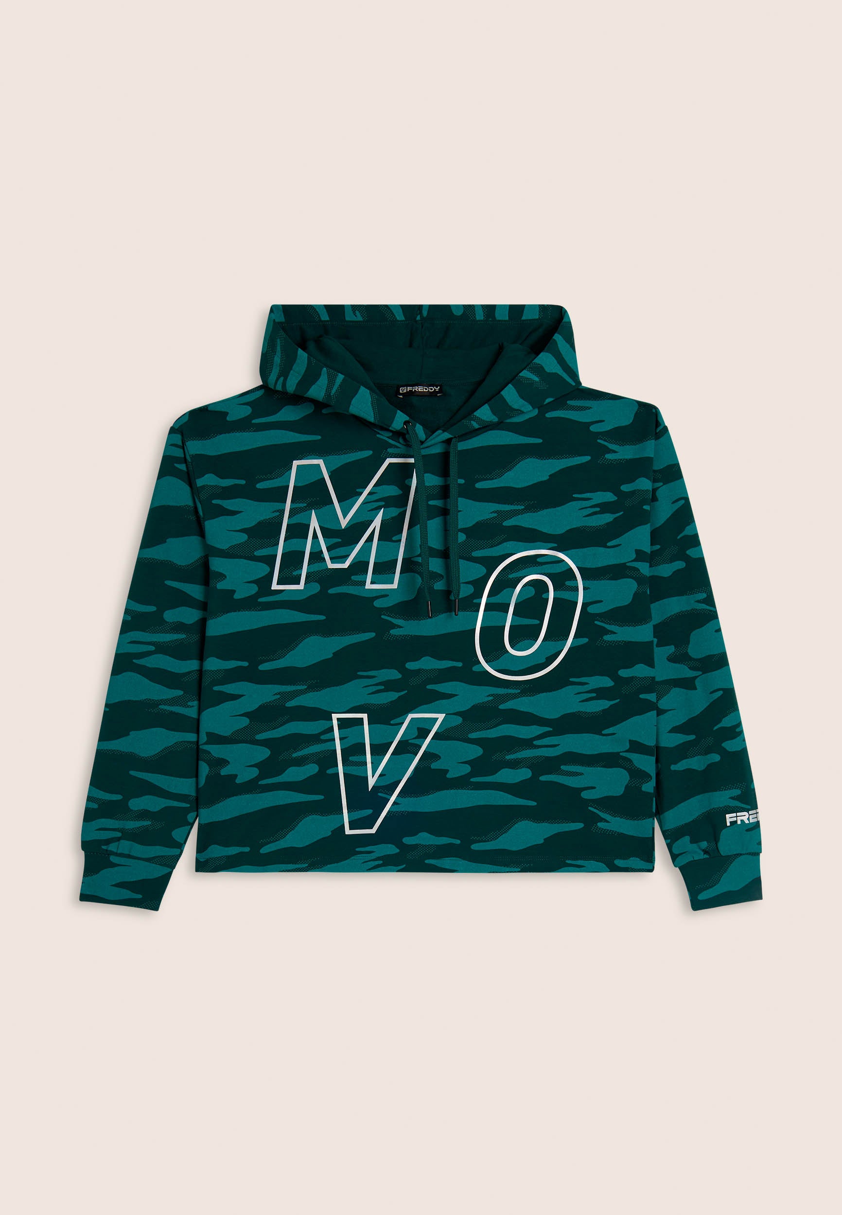 freddy-mov-felpa-donna-cropped-camouflage-con-cappuccio image 8