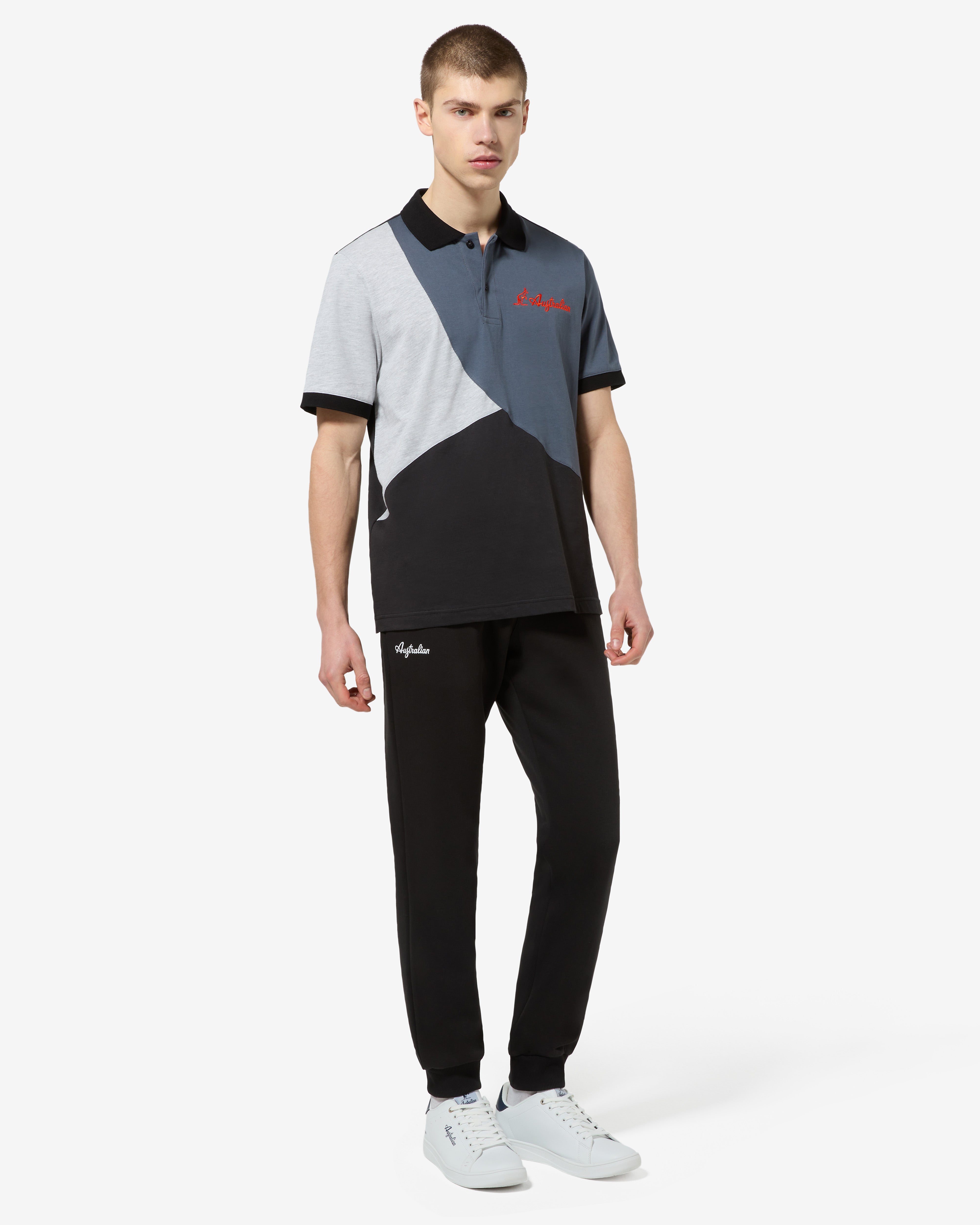australian-anti-gravity-polo-cotone-nera image 2