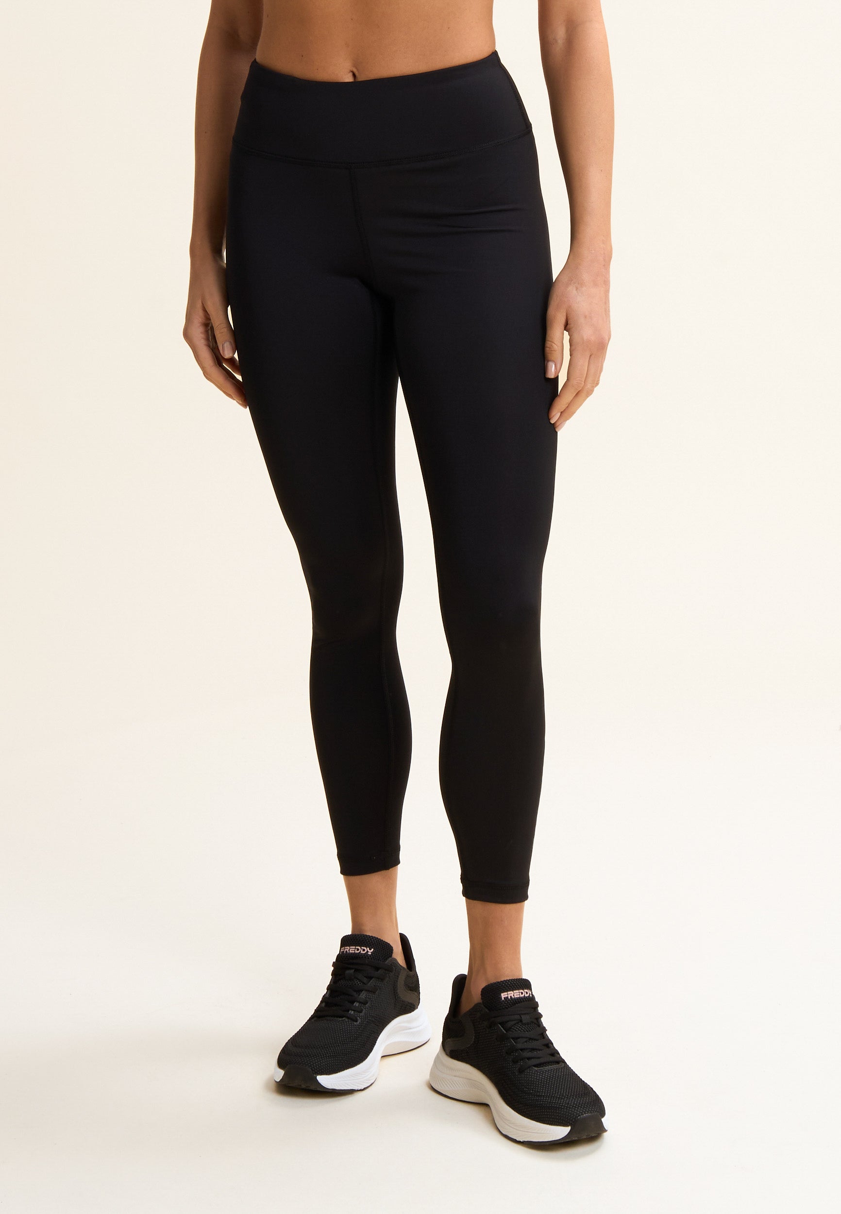 freddy-leggings-donna-7-8-vita-alta-in-tessuto-d-i-w-o-con-logo-glitter image 1