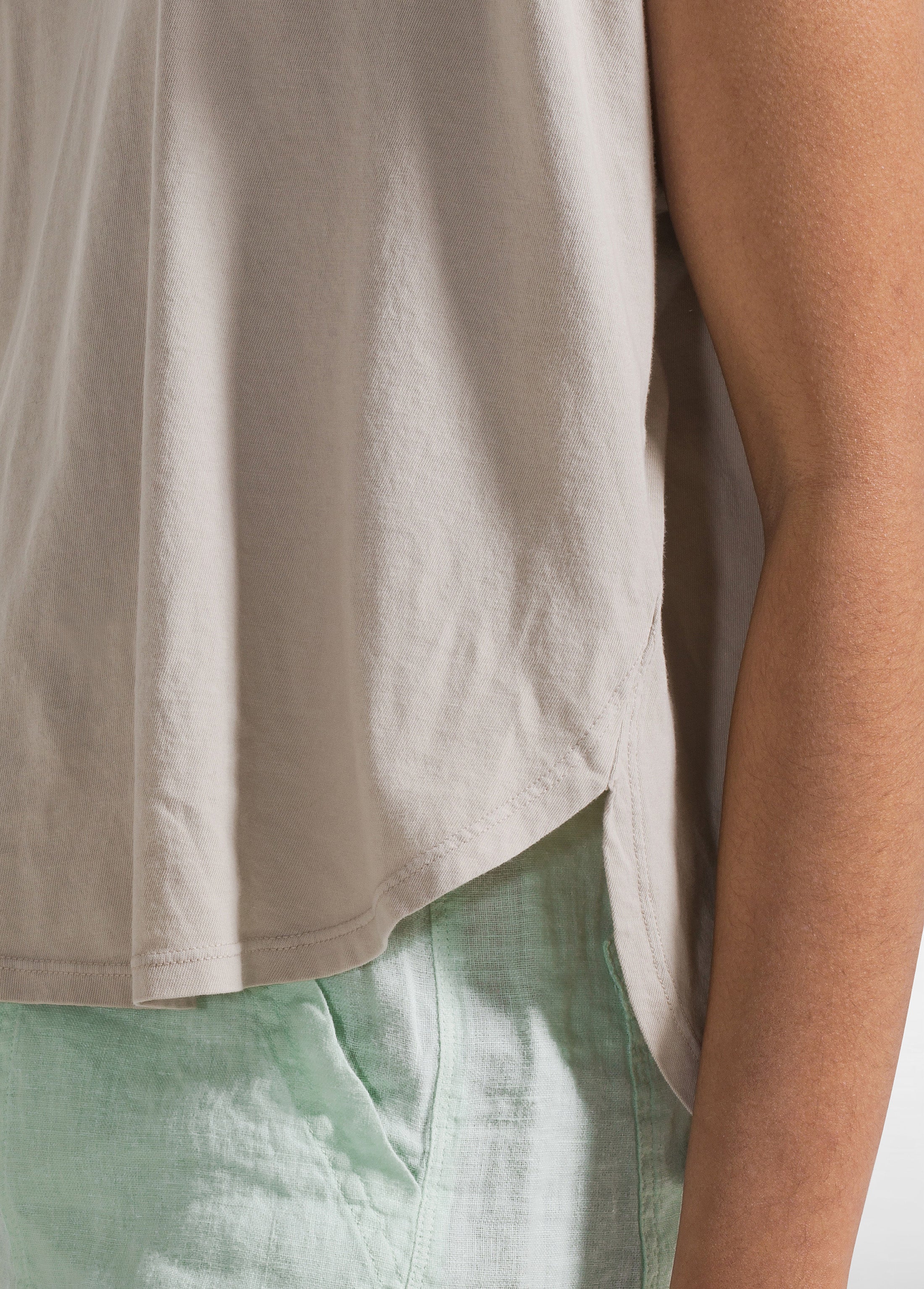 deha-t-shirt-loose-fit-in-jersey-organico-beige image 3