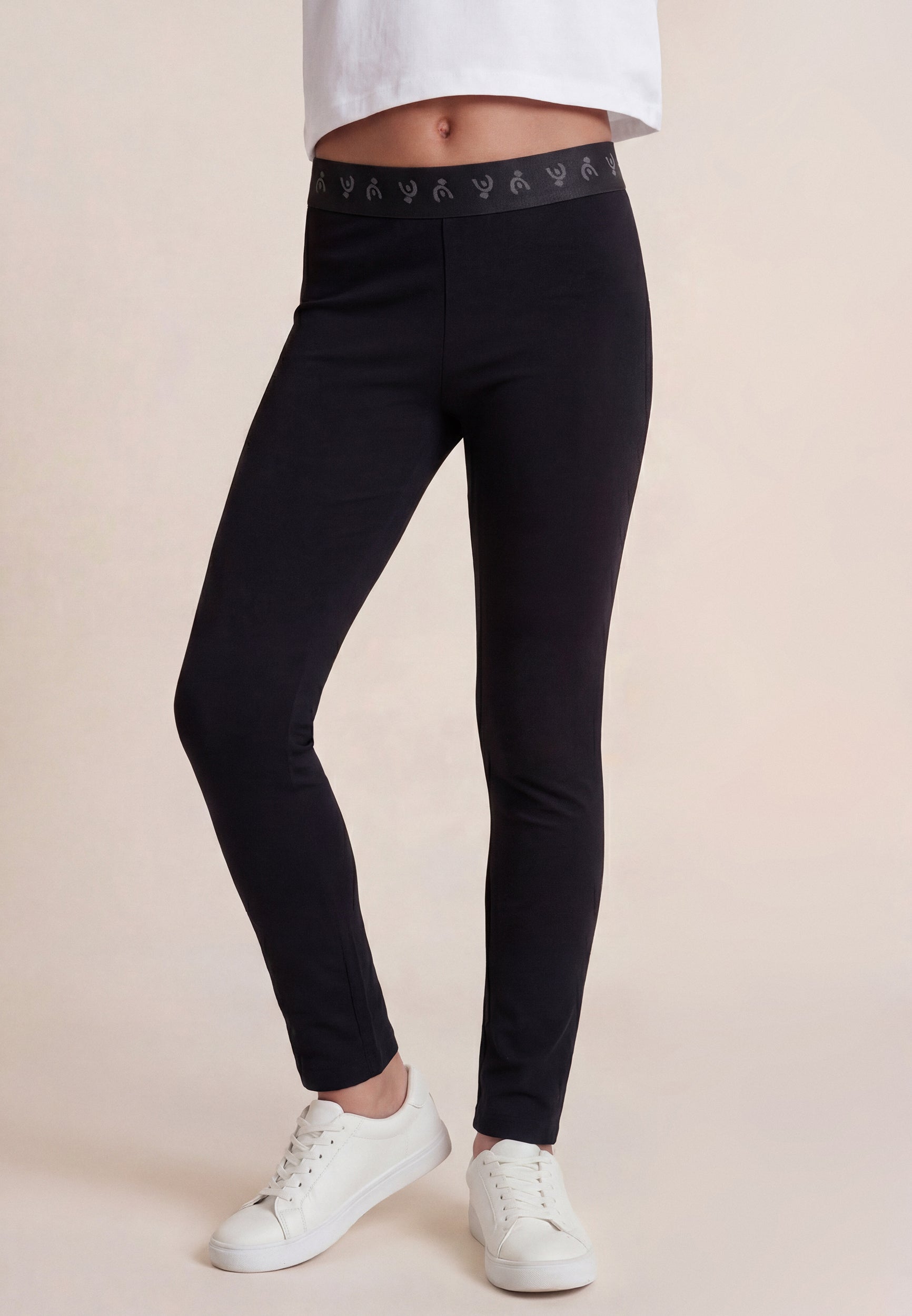 freddy-leggings-bambina-corsaro-jersey-elastico-logato-vita image 1