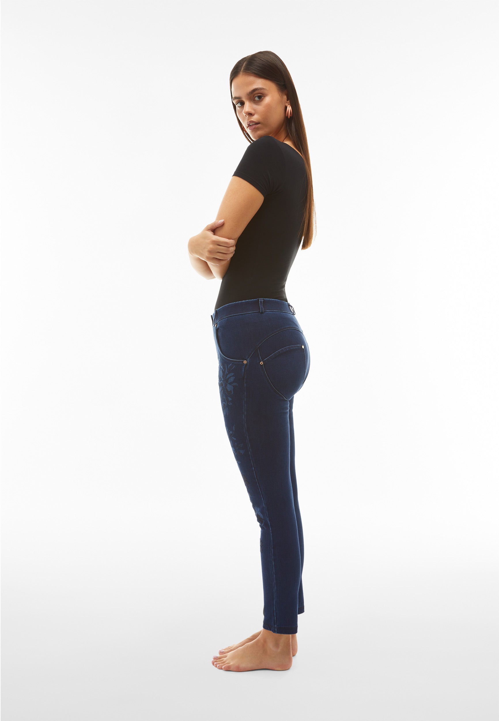 freddy-jeans-wr-up-donna-vita-regular-7-8-superskinny-con-decoro-floreale image 6