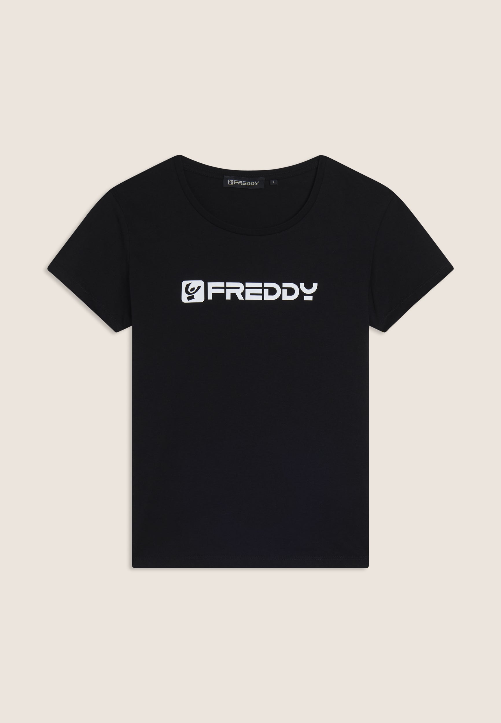 freddy-t-shirt-basic-donna-in-100-cotone-regular-fit-girocollo image 1
