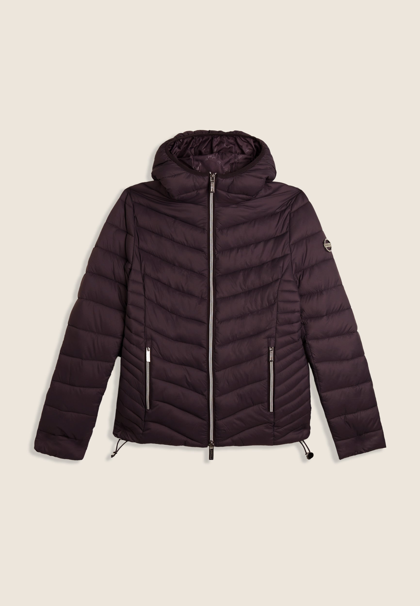 freddy-piumino-donna-con-cappuccio-finitura-lucida-water-repellent image 4