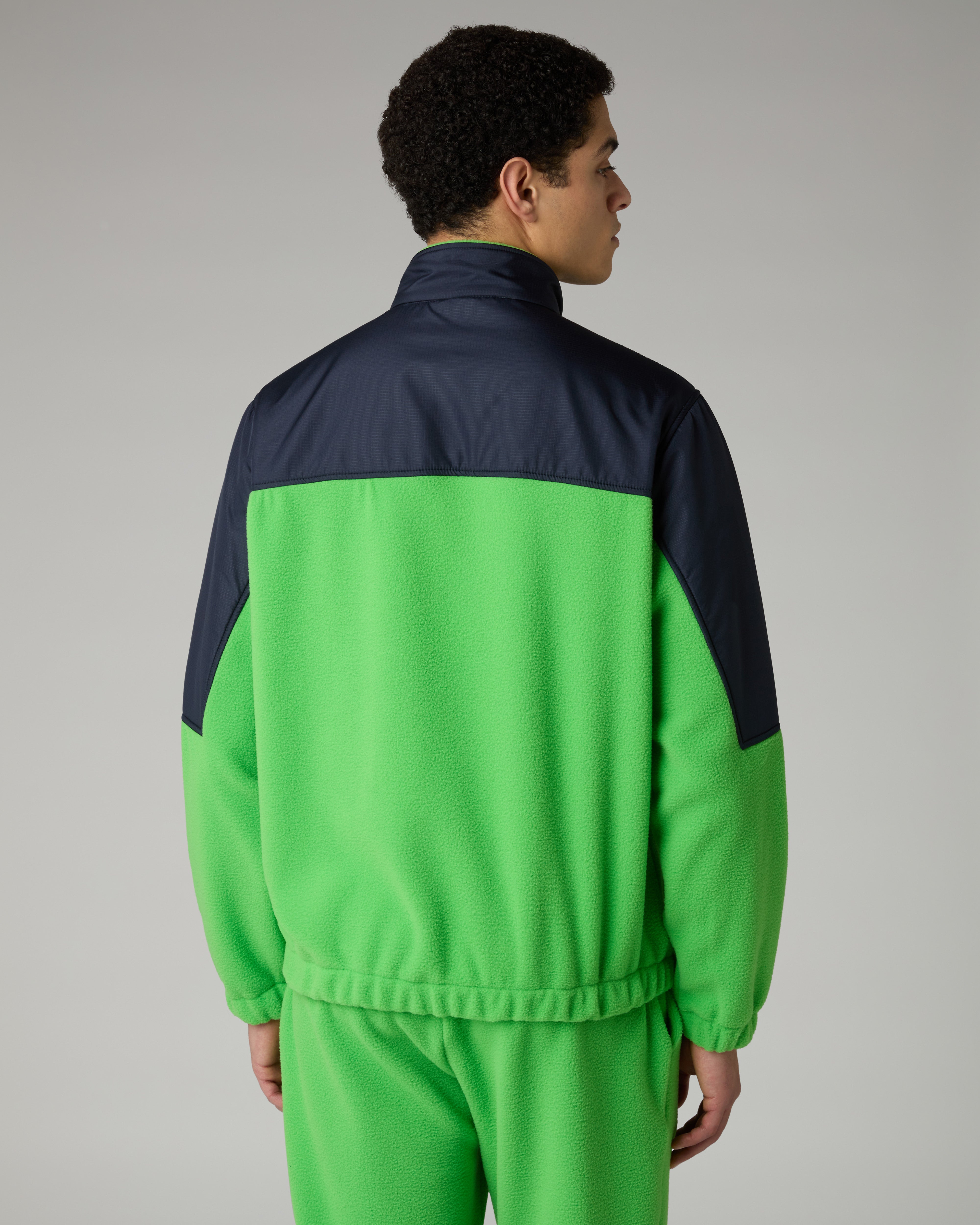 australian-color-block-track-jacket-giacca-in-pile-full-zip-made-in-italy image 3