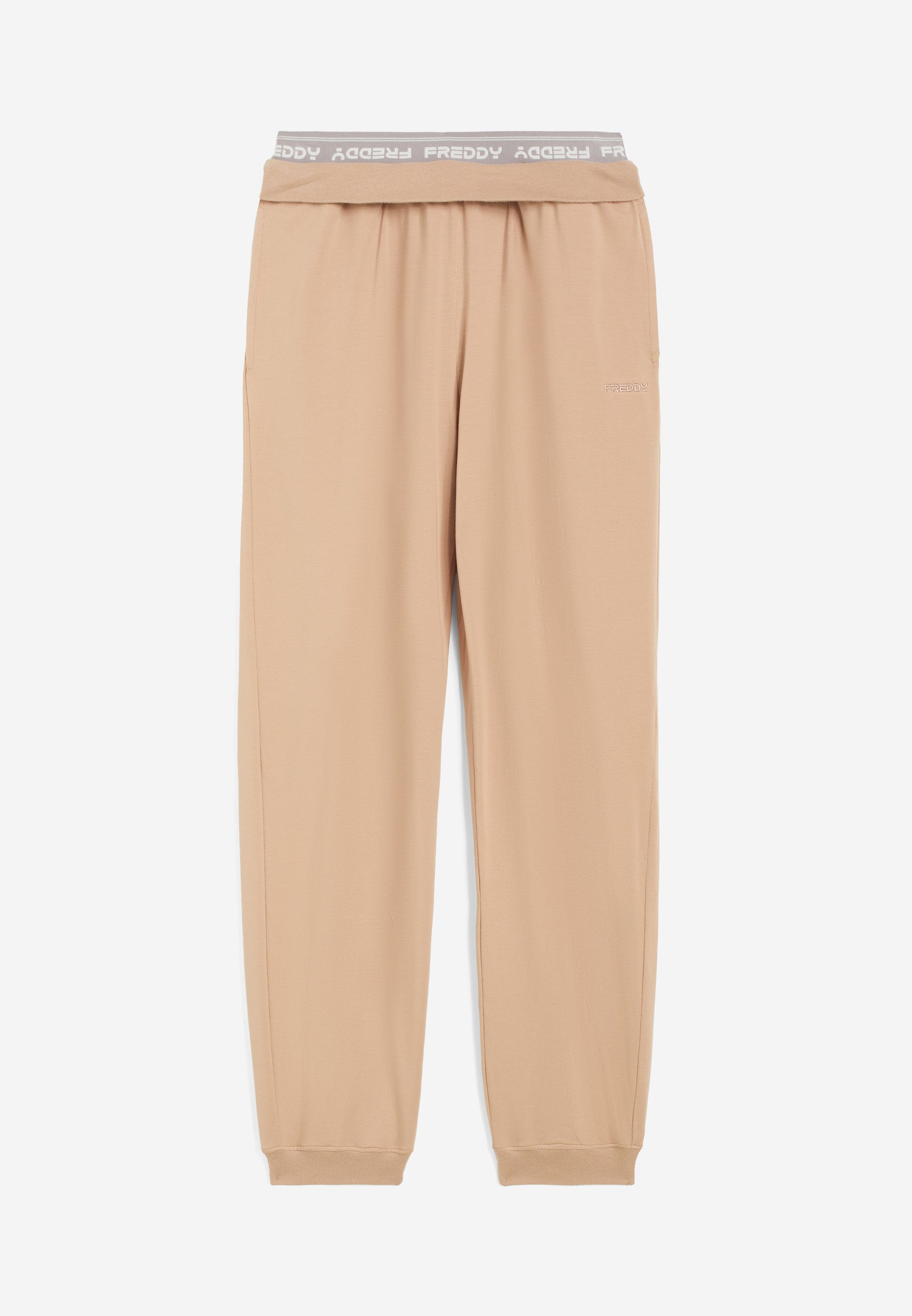 freddy-pantaloni-joggers-donna-in-jersey-con-elastico-logato image 5