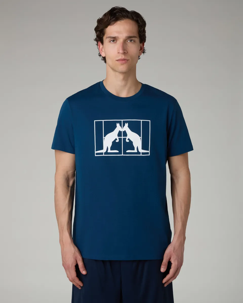 australian-gemini-t-shirt-cotone-eclipse-blue-regular-fit image 1