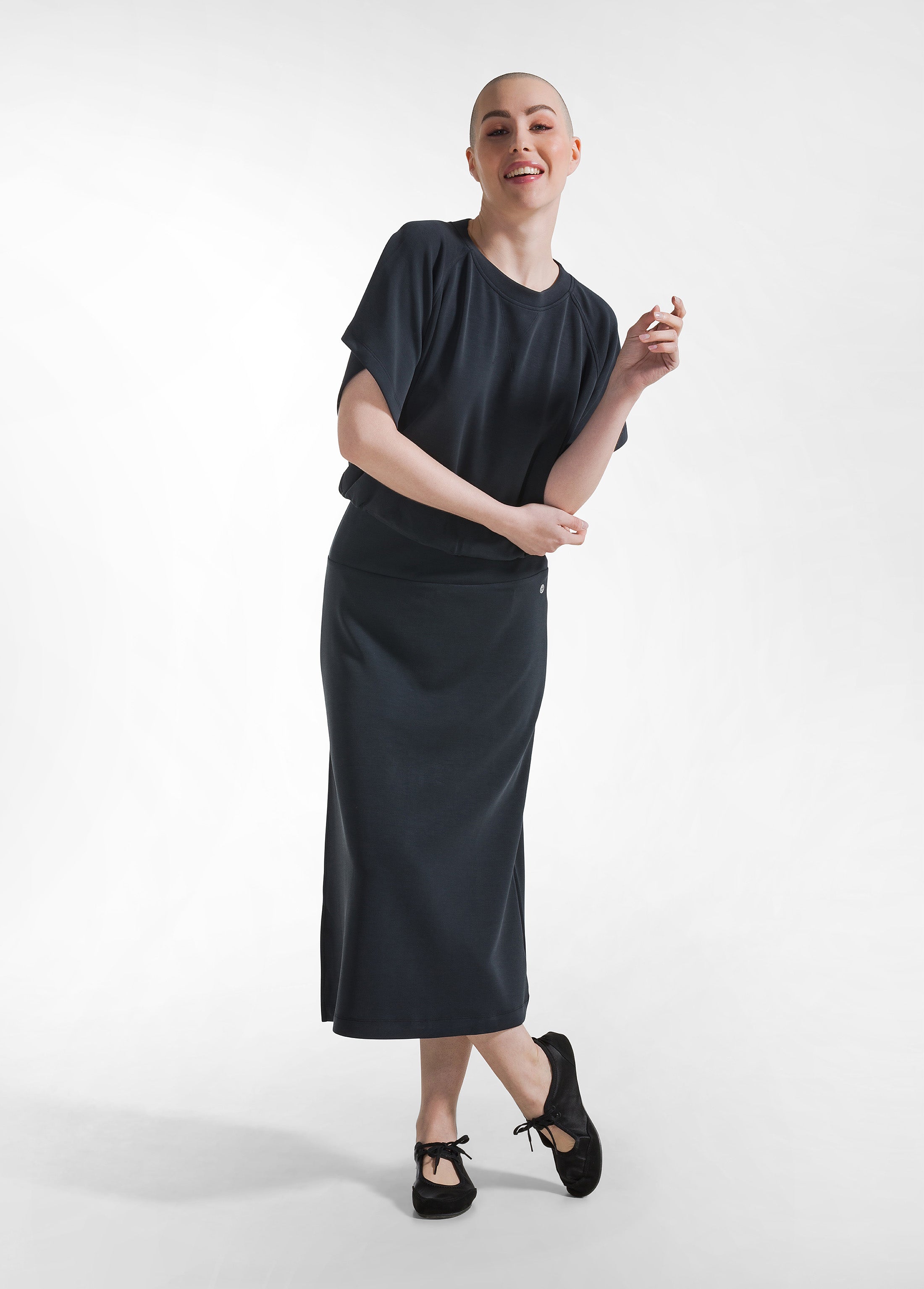 deha-felpa-soft-touch-mezza-manica-nero image 4