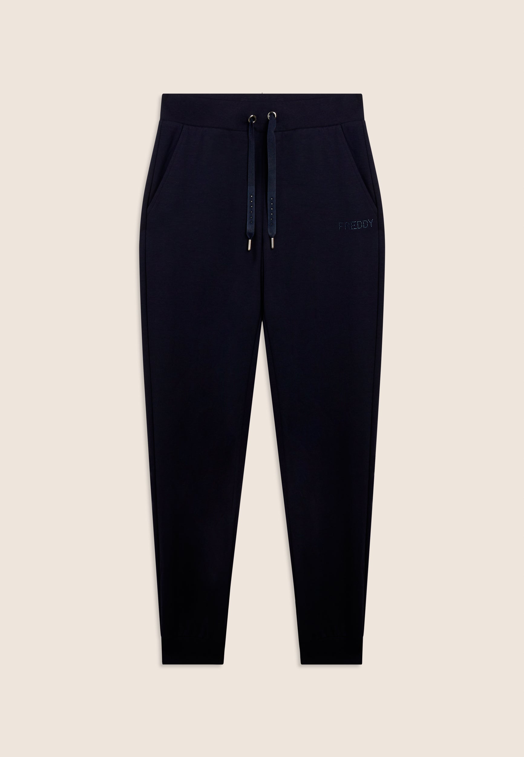 freddy-pantaloni-sportivi-french-terry-con-polsino-e-strass image 7
