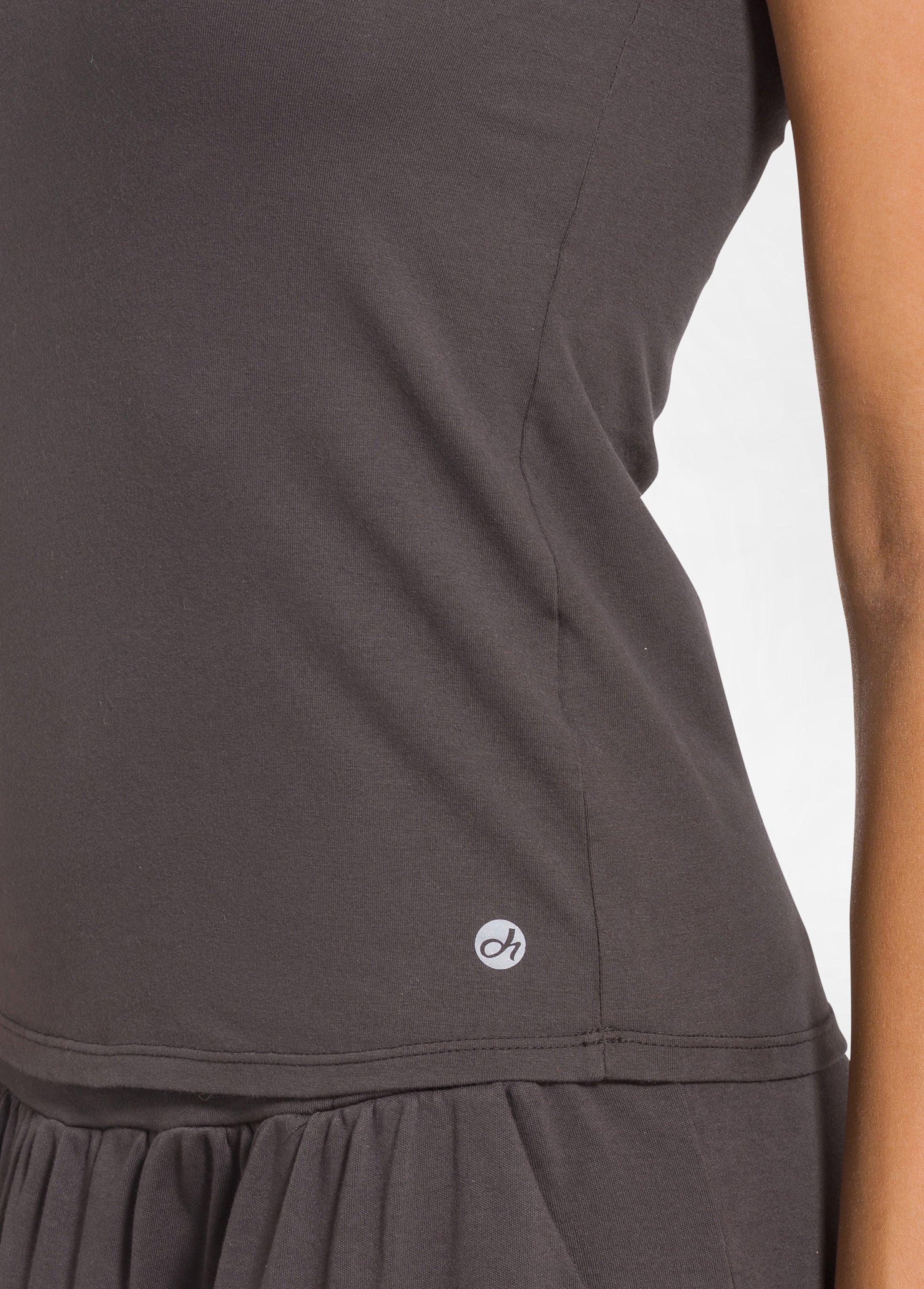 deha-d52010-t-shirt-in-cotone-organico-marrone image 3
