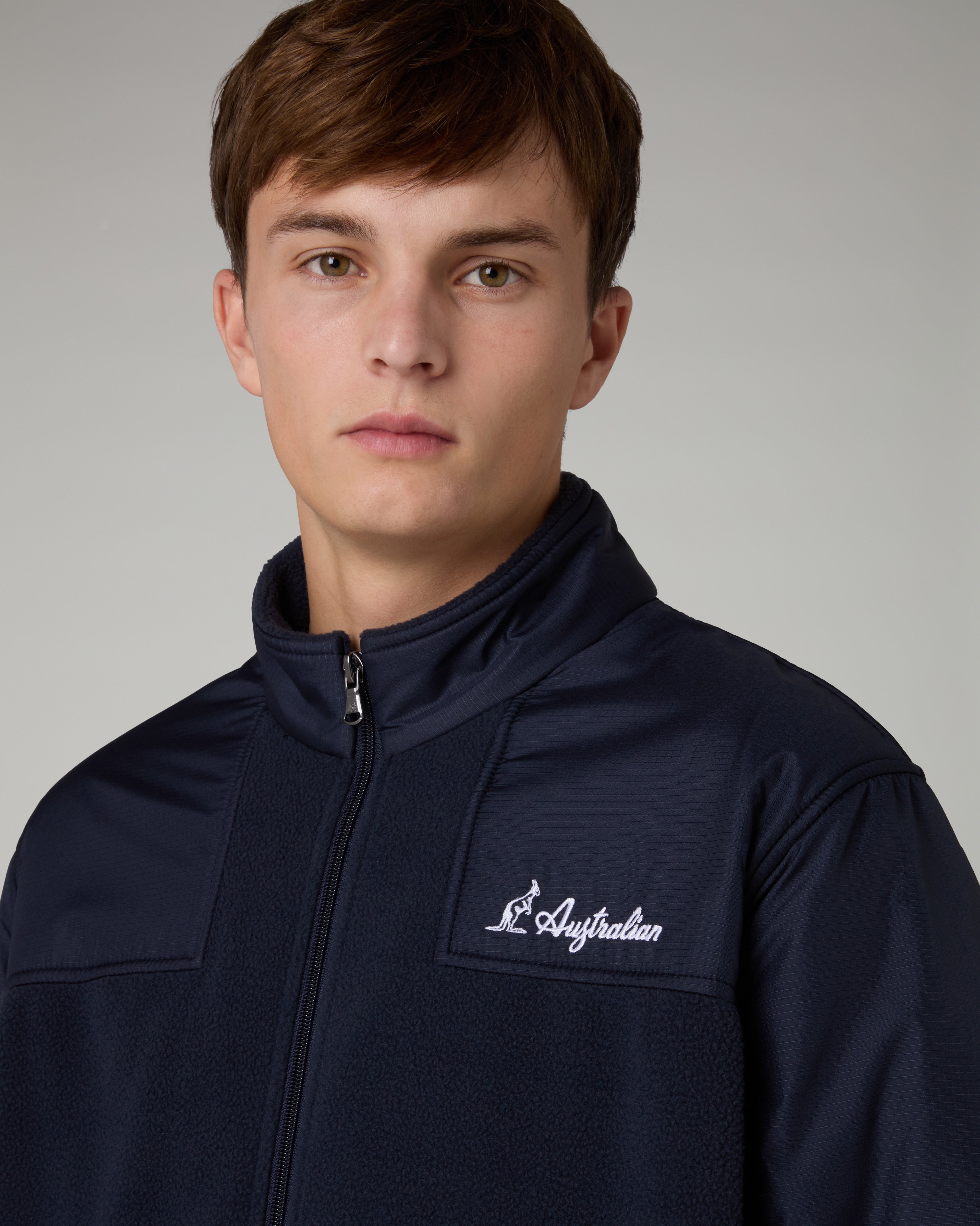 australian-color-block-track-jacket-giacca-pile-eclipse-blue image 5