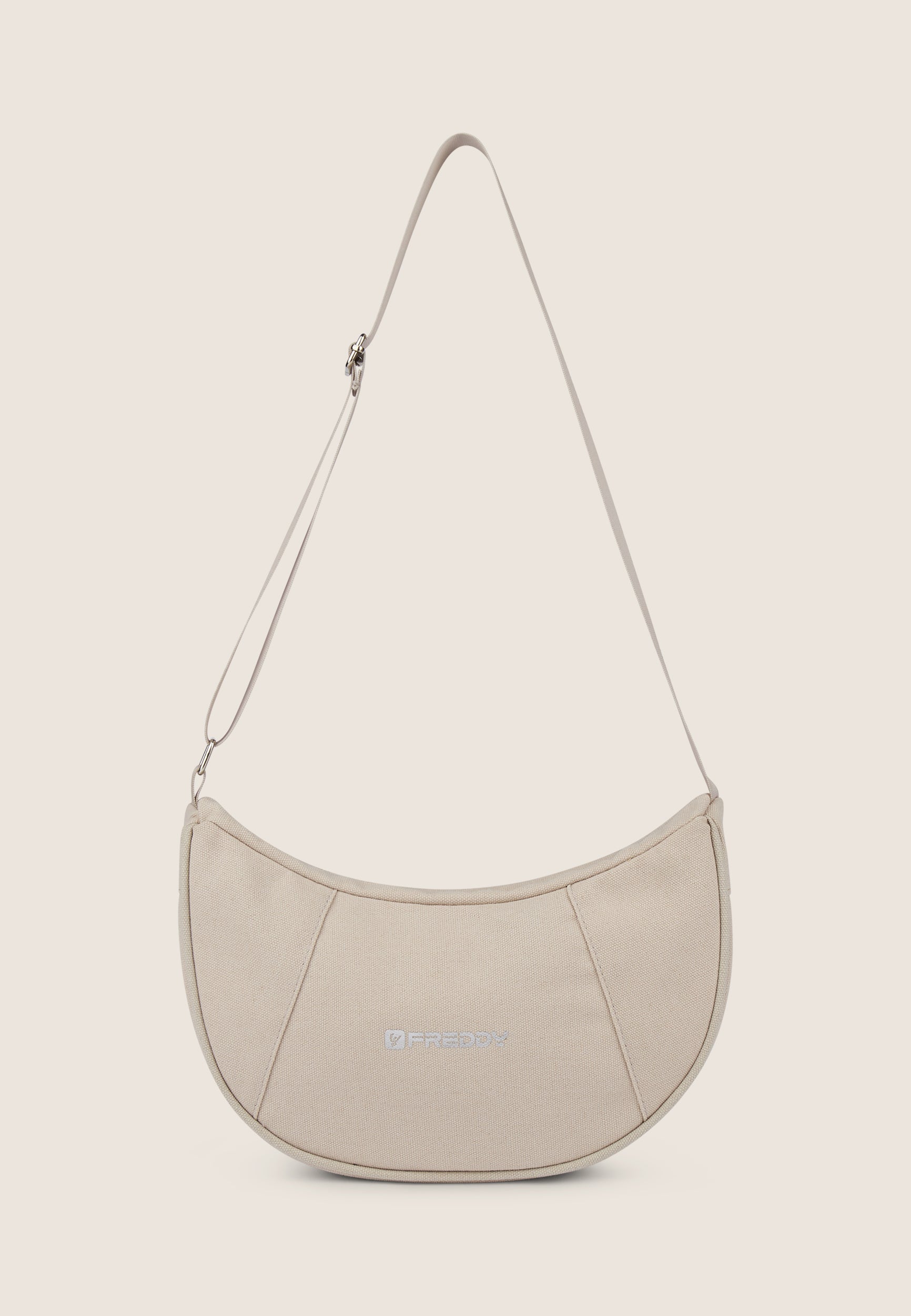 freddy-borsa-a-spalla-mezzaluna-canvas-30x10x20-cm-con-zip image 7