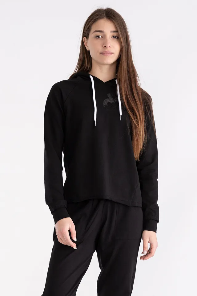 dimensione-danza-felpa-con-cappuccio-donna-con-logo-lurex image 1