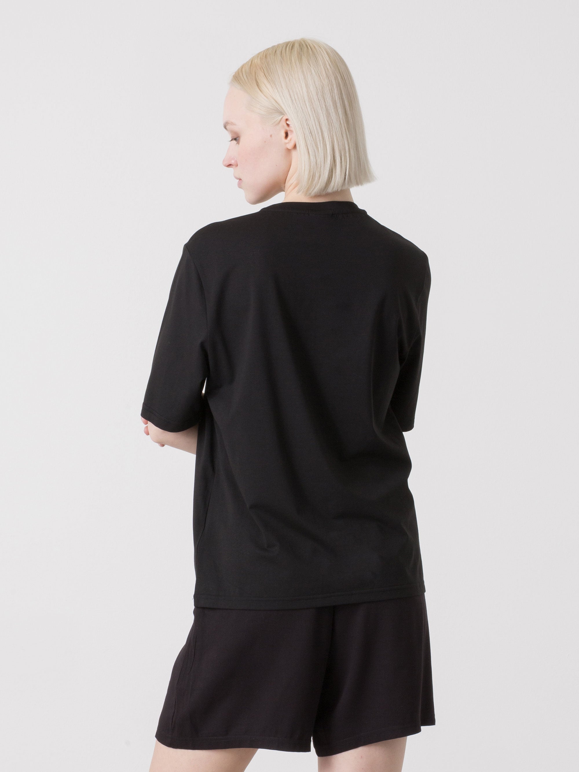 dimensione-danza-t-shirt-donna-in-modal-stretch-con-stampa-floreale-frontale image 3