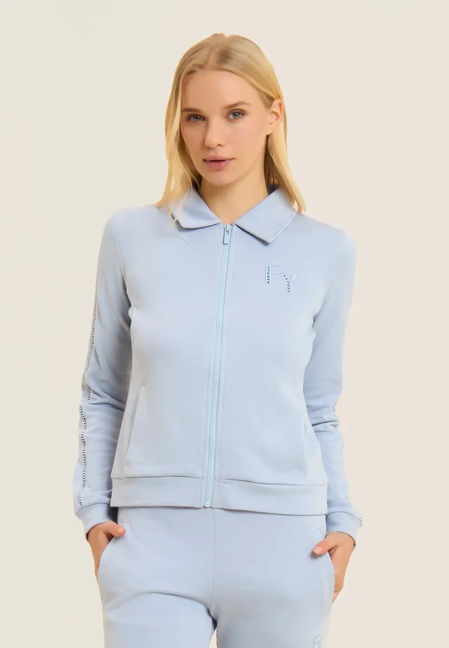 freddy-felpa-con-collo-a-camicia-zip-e-dettagli-ricamati image 1