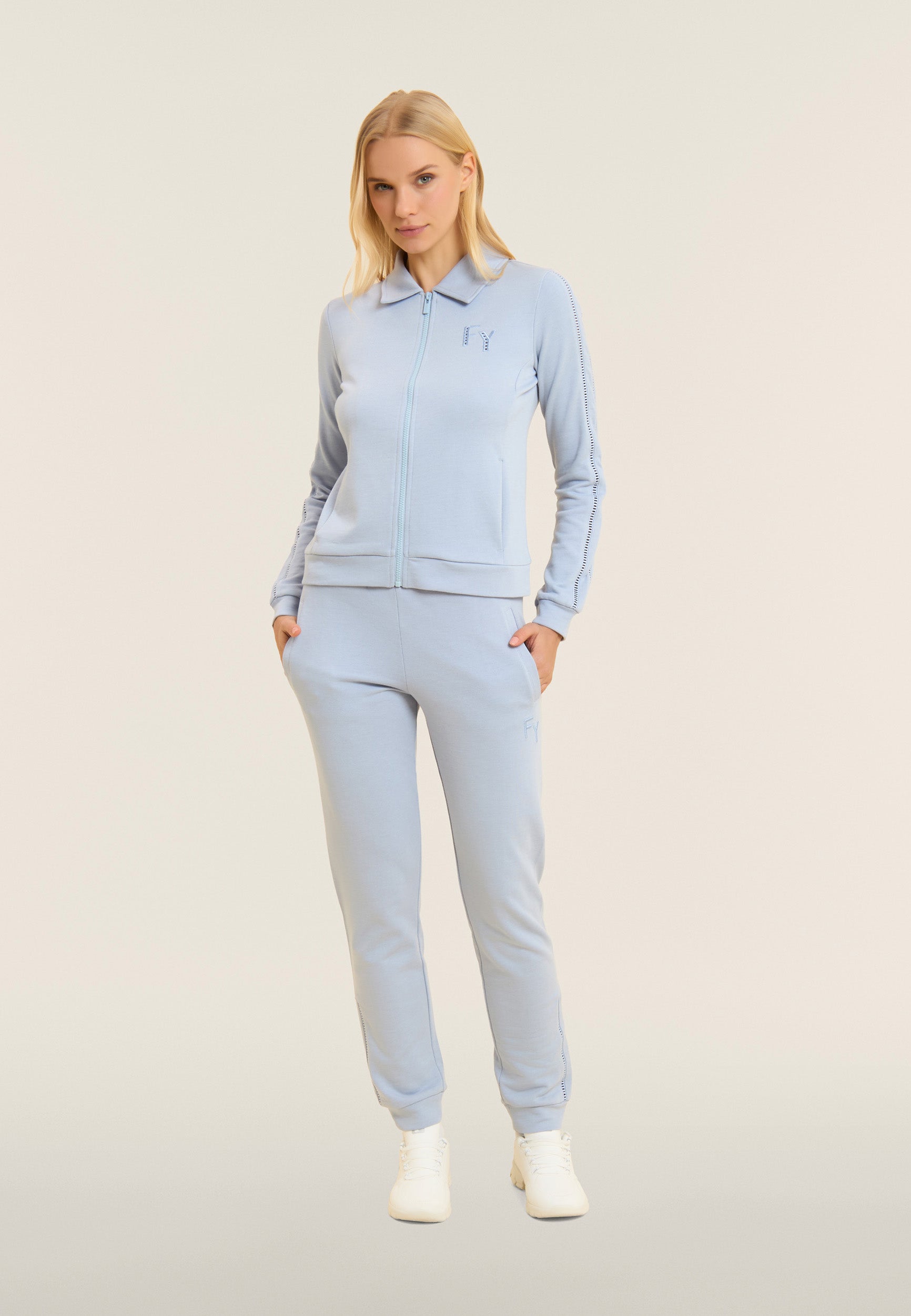 freddy-felpa-con-collo-a-camicia-zip-e-dettagli-ricamati image 2