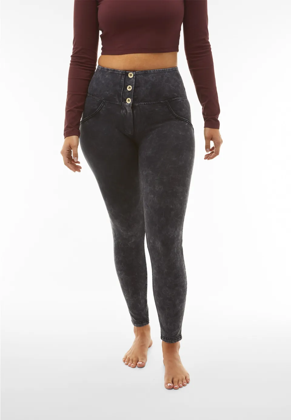freddy-pantaloni-push-up-wr-up-vita-alta-superskinny-bleached-3-bottoni image 1