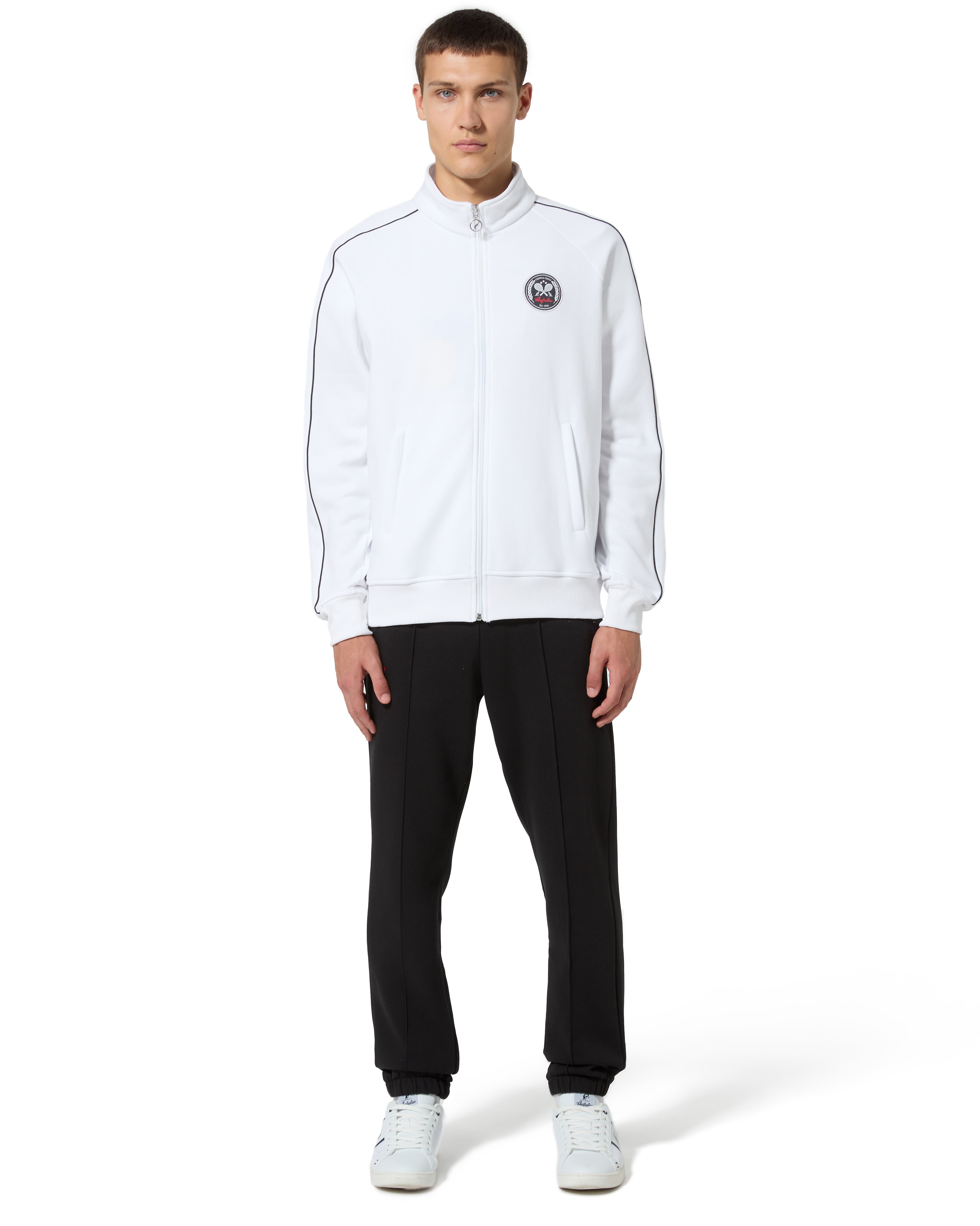 australian-tennis-crew-tracksuit-tuta-in-felpa-invernale-bianca image 1