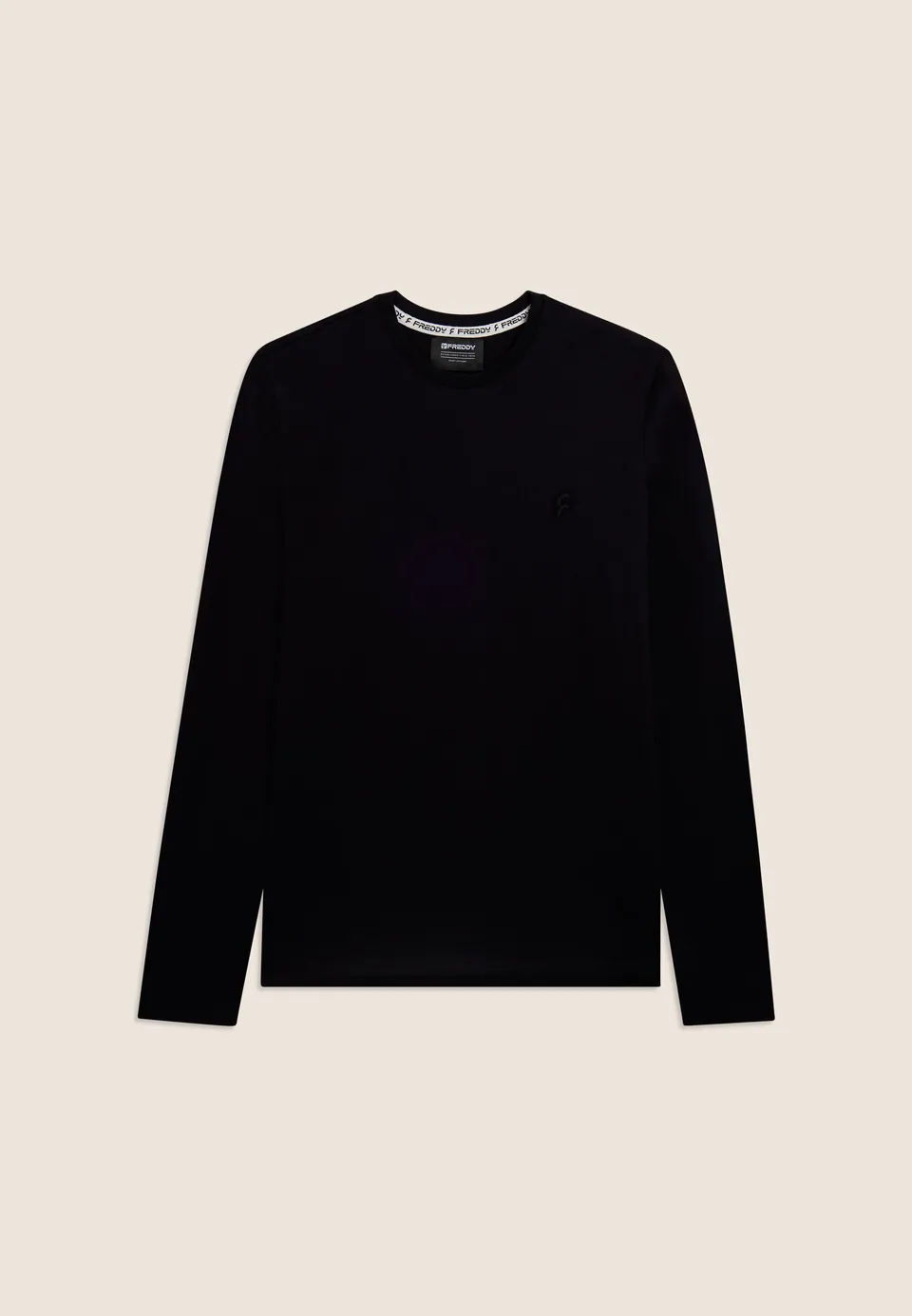 freddy-t-shirt-manica-lunga-in-cotone-con-logo-ricamato image 1
