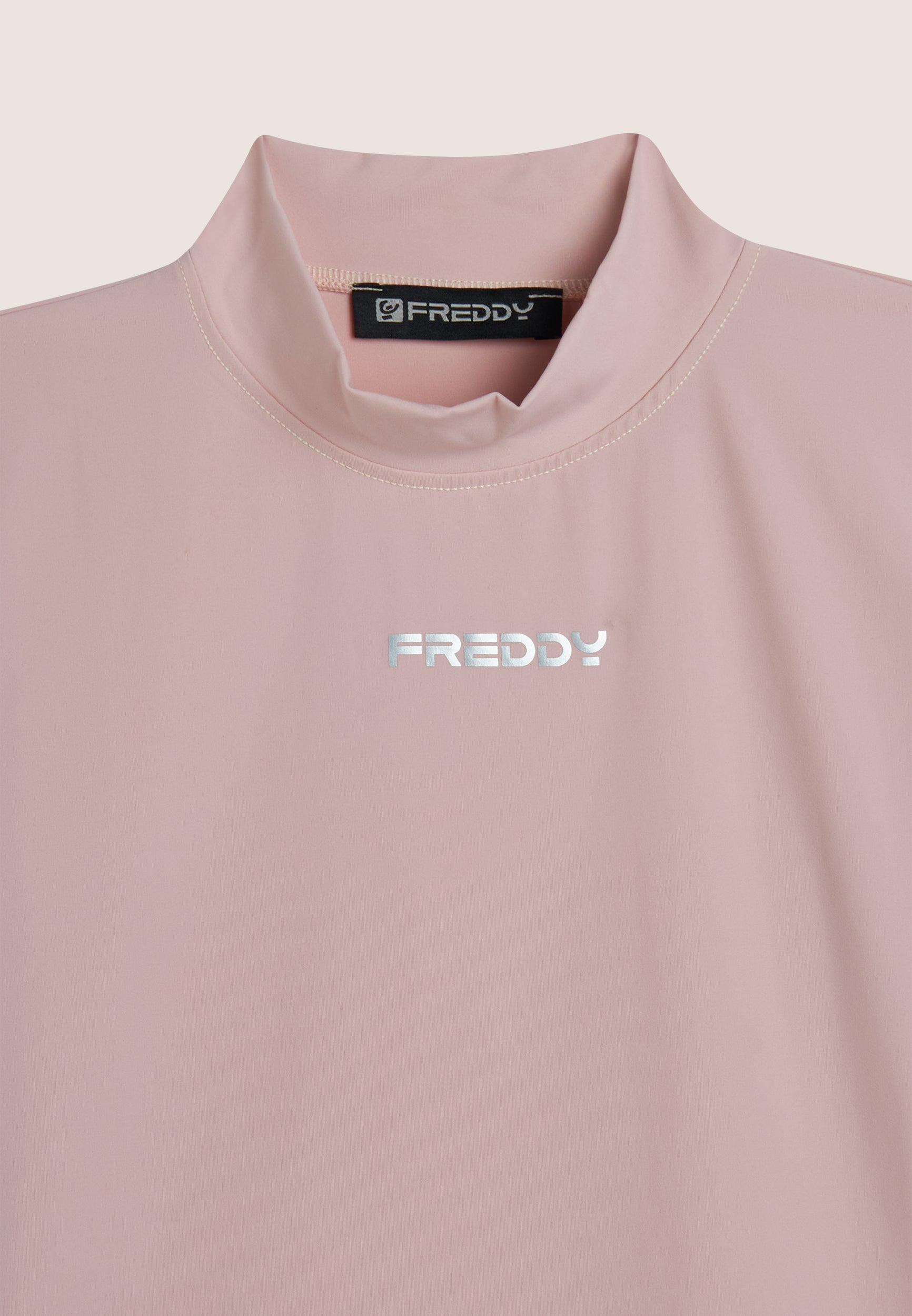 freddy-dolcevita-donna-slim-logo-centrale-maglia-collo-alto-jersey image 6