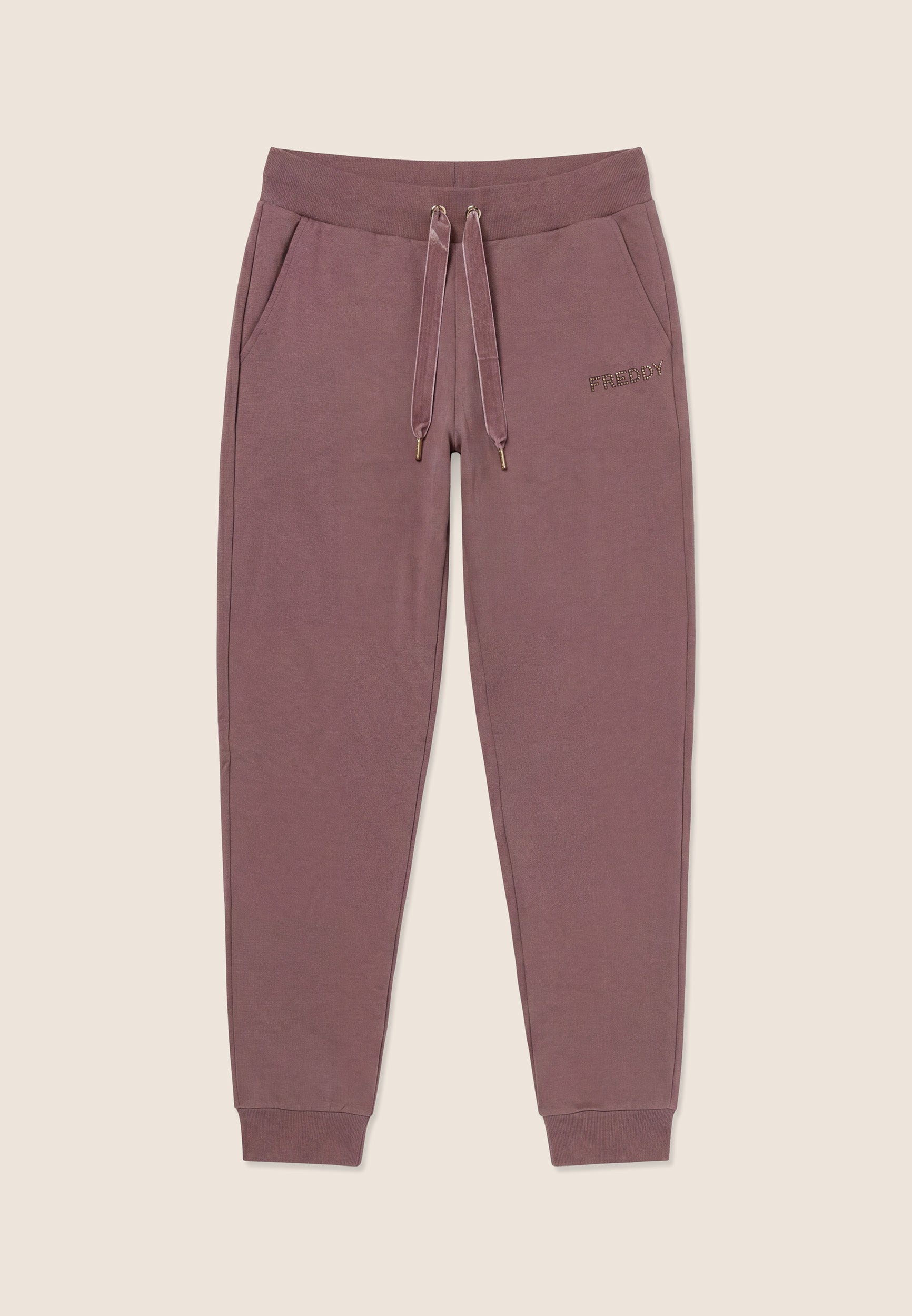 freddy-pantaloni-sportivi-regular-polsino-donna-felpa-garzata image 1