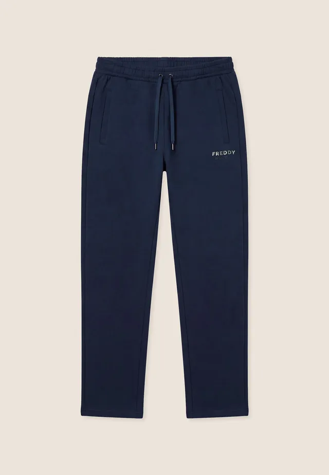 freddy-pantaloni-sportivi-uomo-in-cotone-regular-fit-gamba-dritta image 1