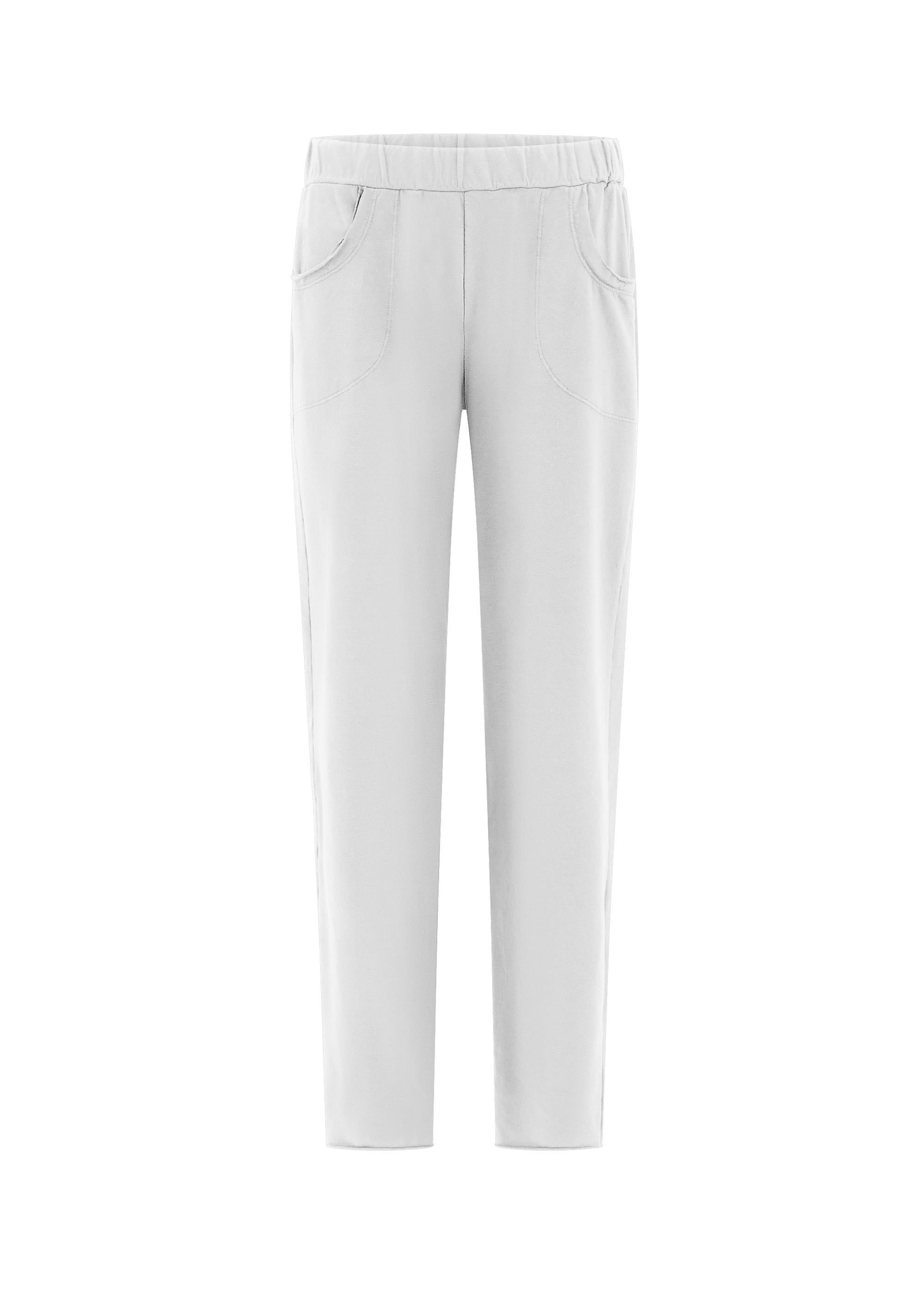 deha-d42525-pantaloni-slim-fit-in-cotone-stretch-bianco image 1