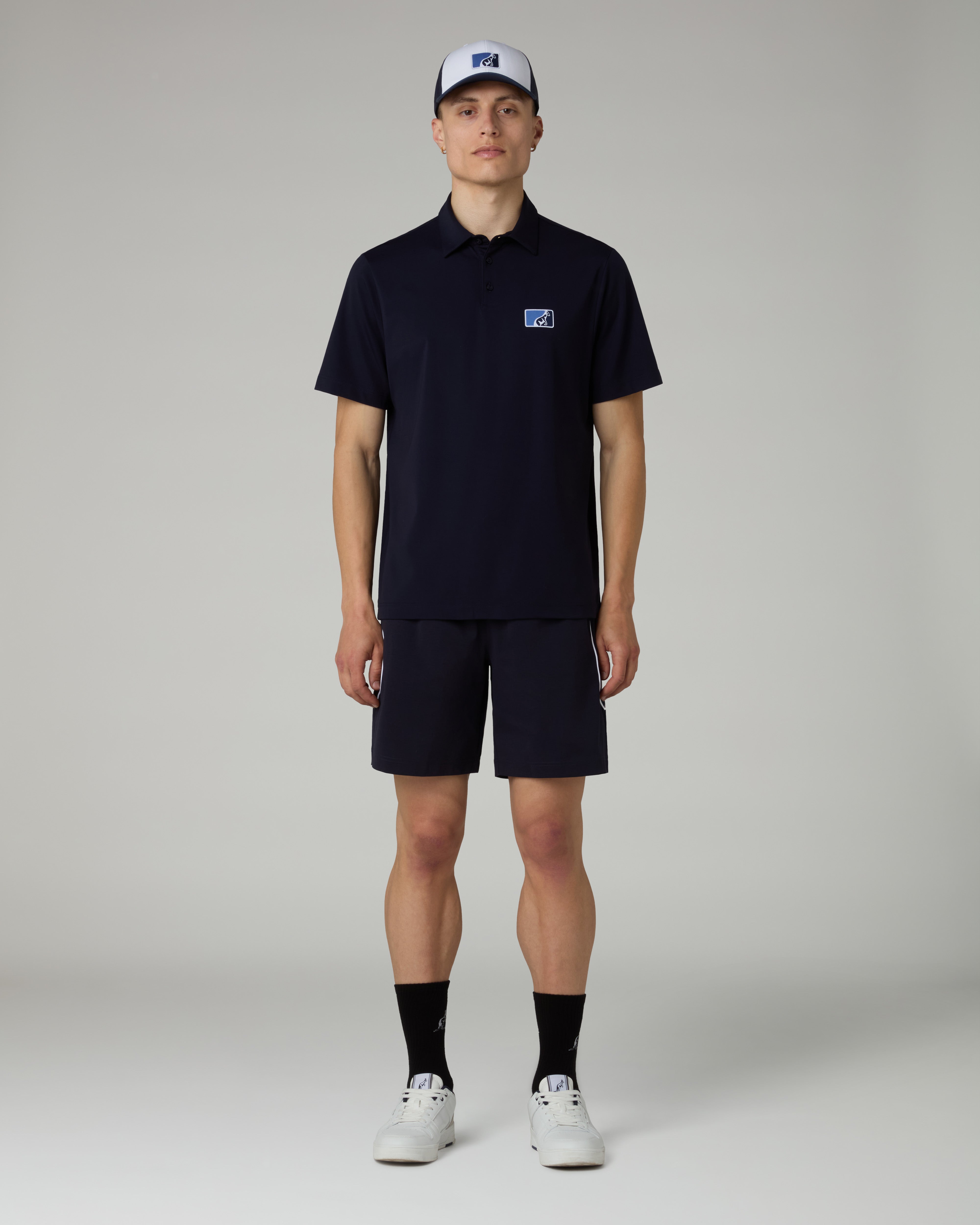 australian-flow-polo-shirt-league-polo-interlock-eclipse-blue-regular-fit image 2
