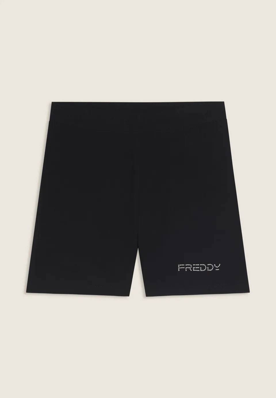 freddy-leggings-short-jersey-pesante-con-logo-perline image 1