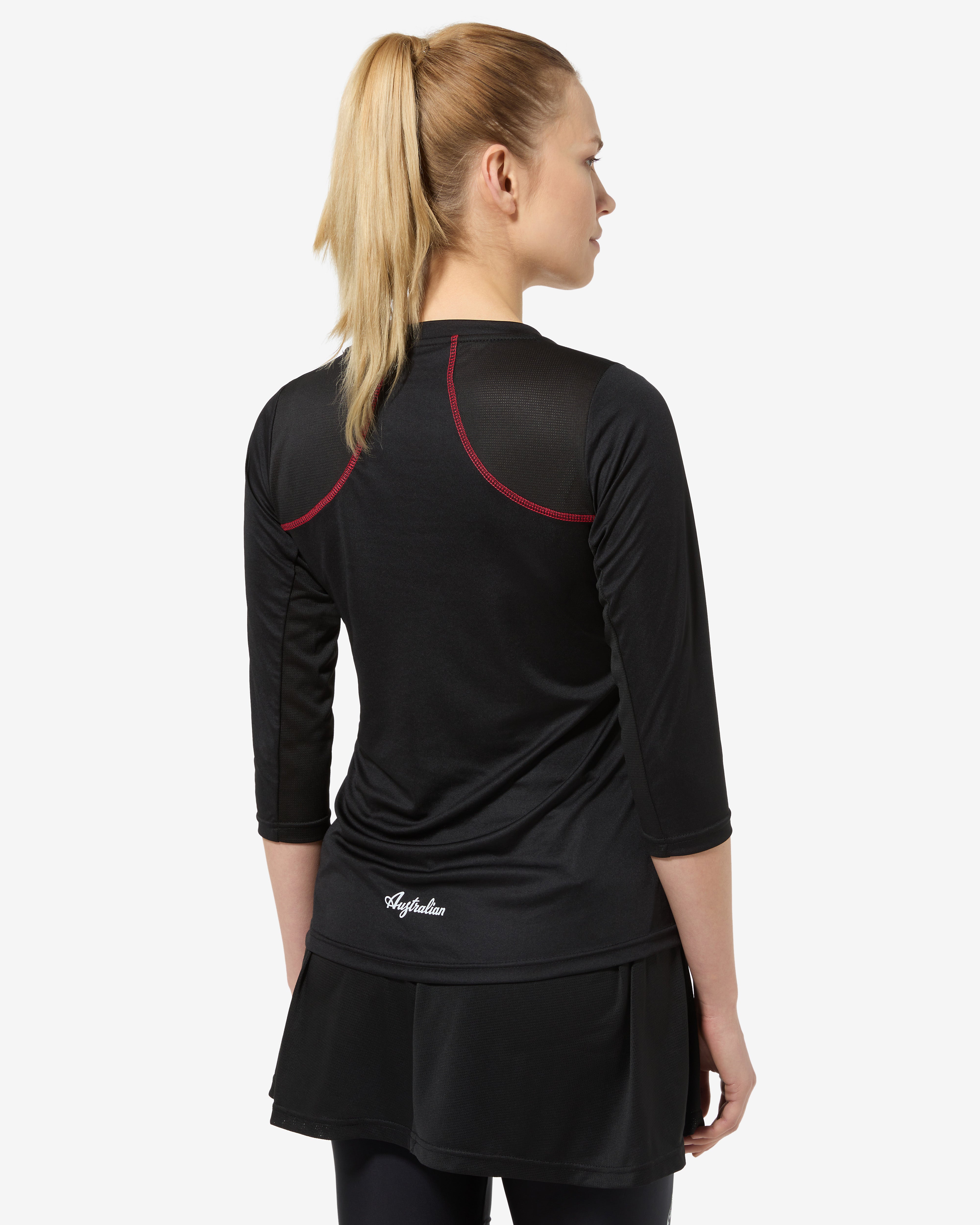 australian-court-3-4-t-shirt-nera-ace-traspirante image 3