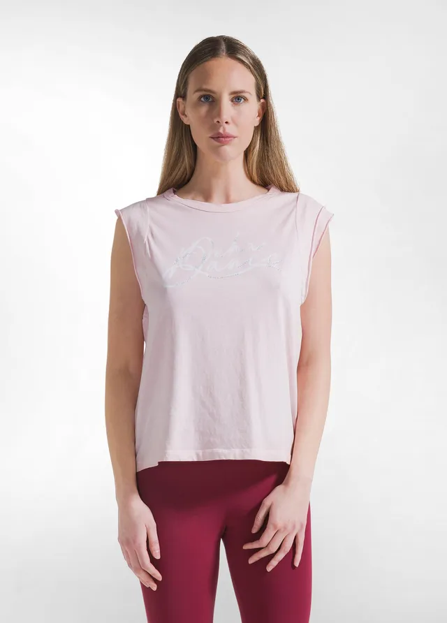 deha-d42602-t-shirt-grafica-effetto-fade-rosa-in-cotone-organico image 1