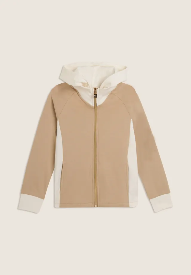 freddy-felpa-junior-color-block-collo-alto-cappuccio-zip image 1