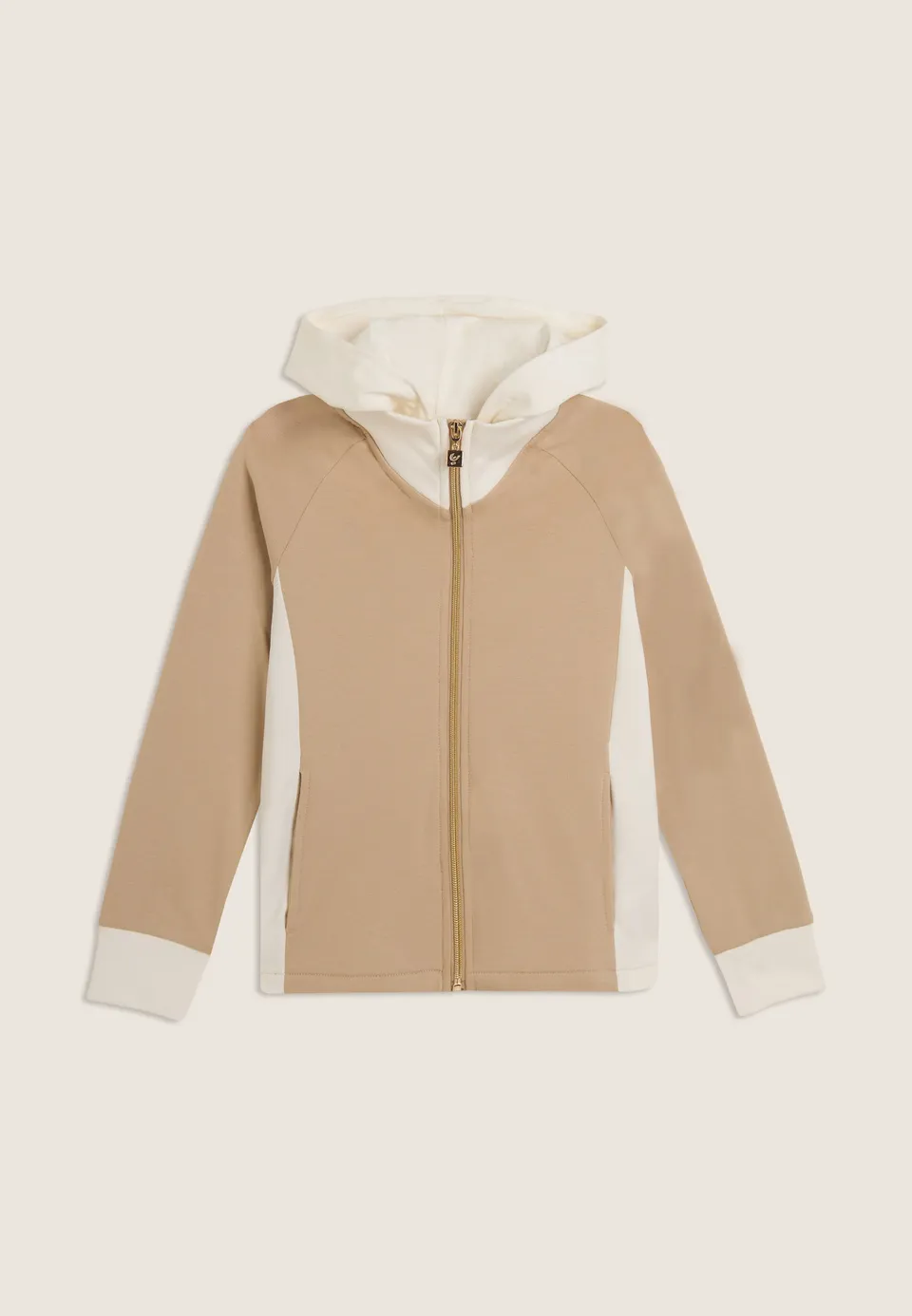 freddy-felpa-junior-color-block-collo-alto-cappuccio-zip image 1