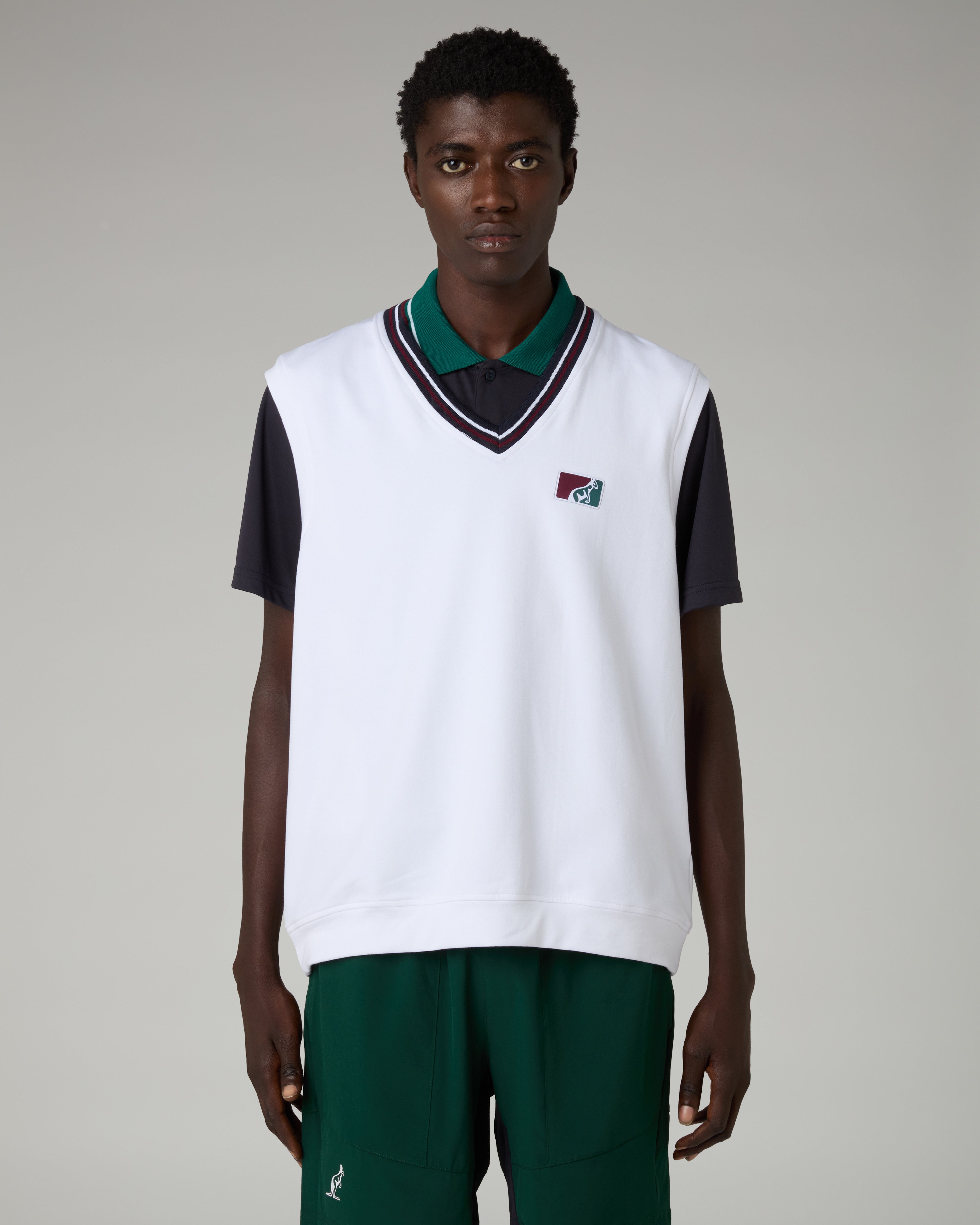 australian-classic-gilet-gilet-felpa-bianco image 1