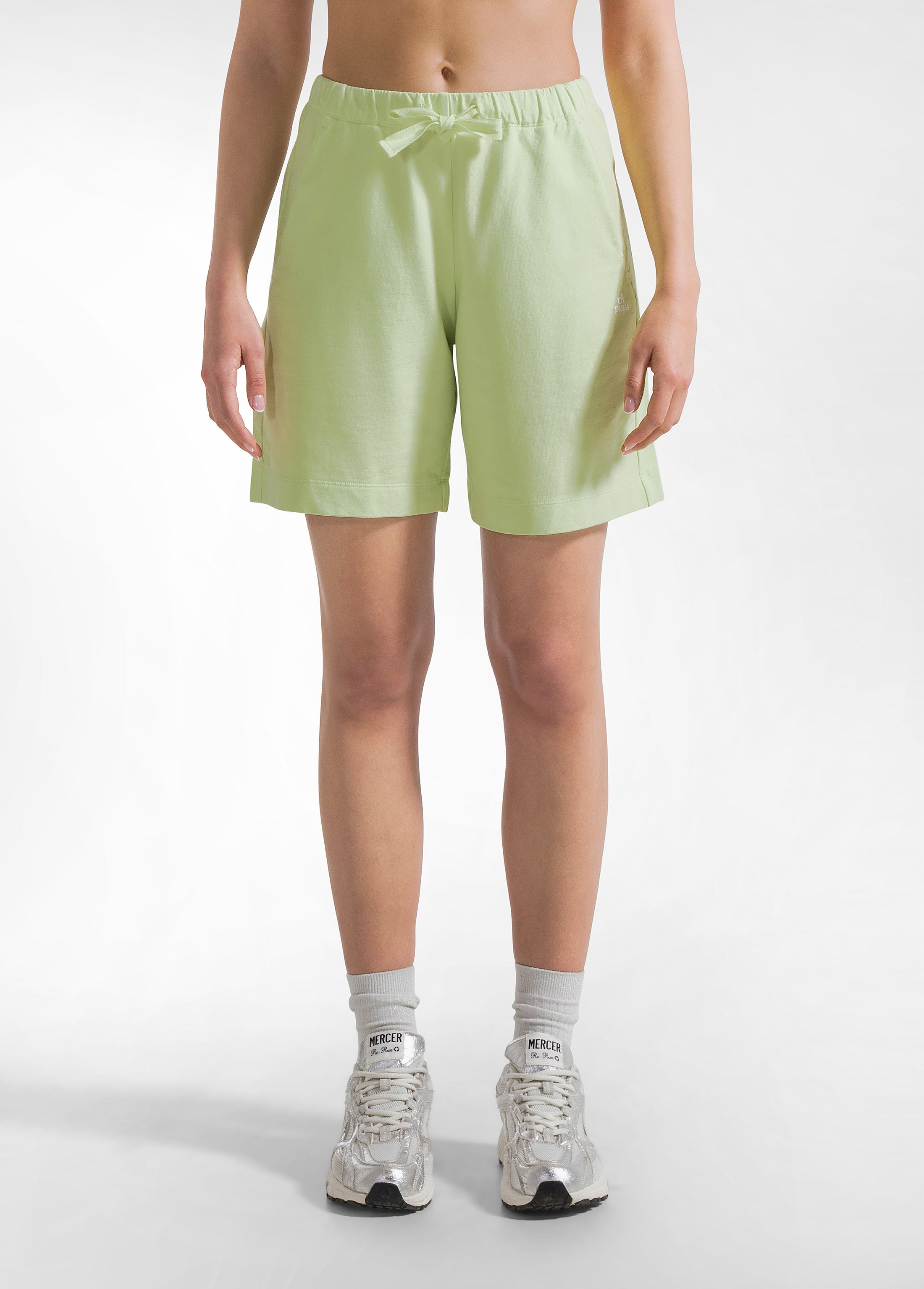 deha-shorts-in-felpa-stretch-giallo-shorts-leisurewear image 2