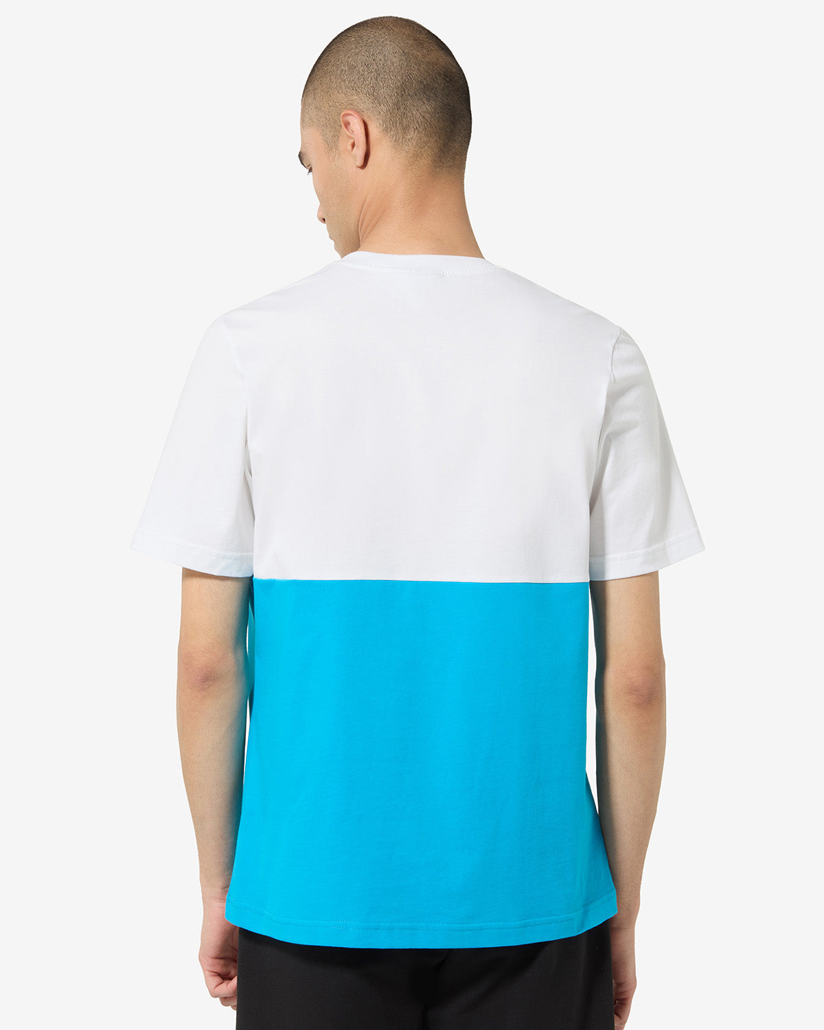 australian-color-block-t-shirt-cotone-turchese-glossy image 3