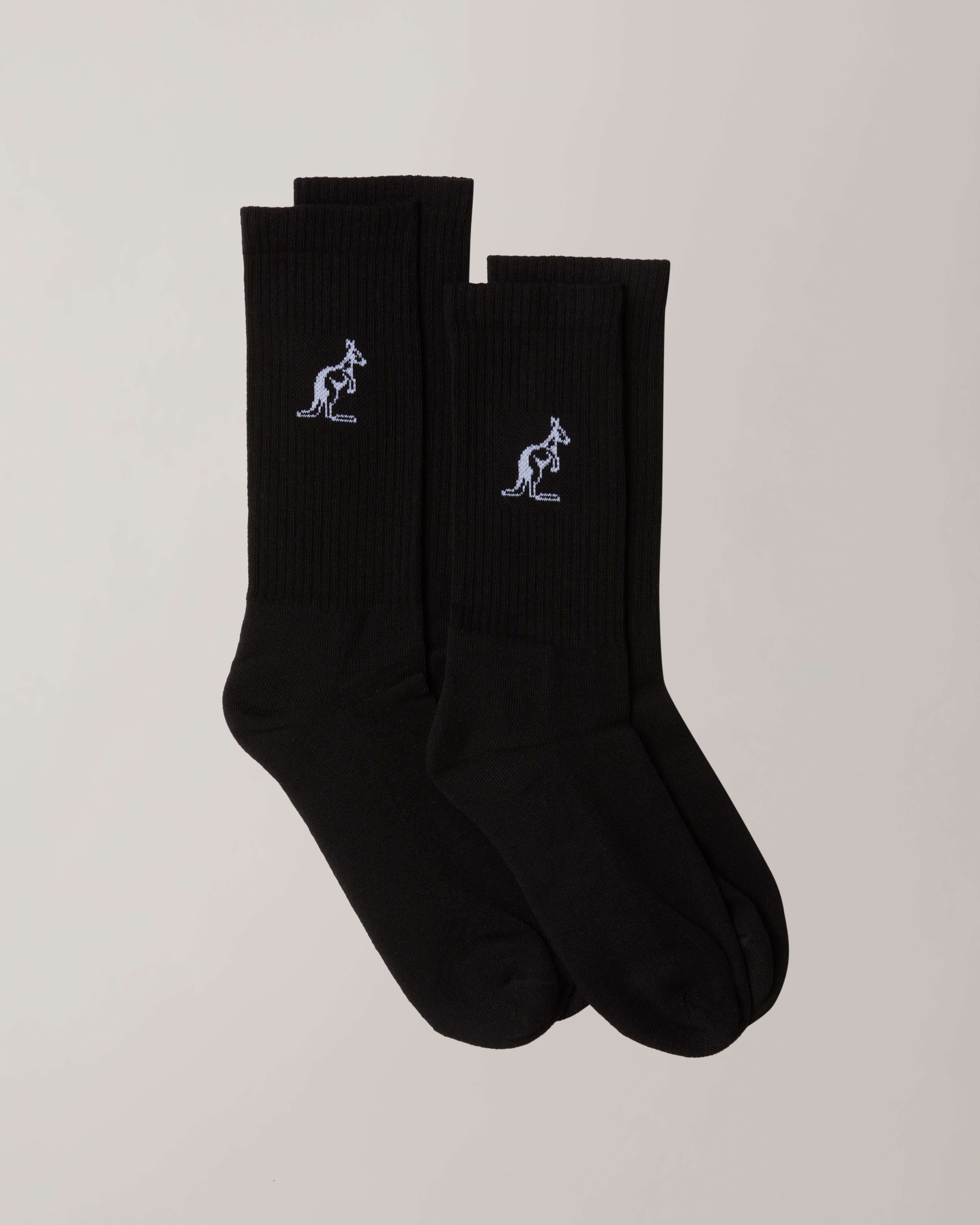 australian-bi-pack-calze-in-cotone-tennis-nero image 1